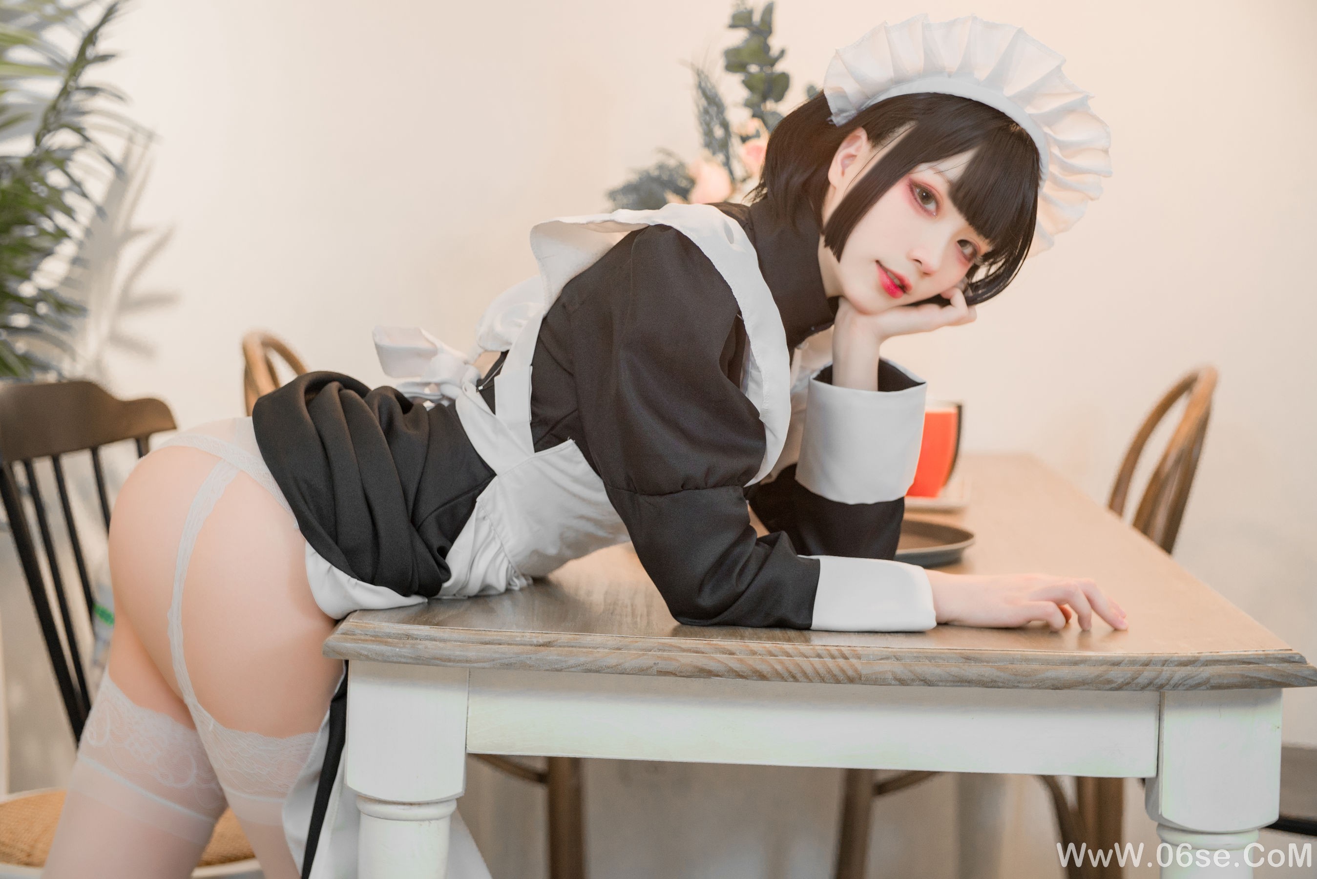 图片[47]-起司块wii写真 棕色透明装女仆[55P]-六色网