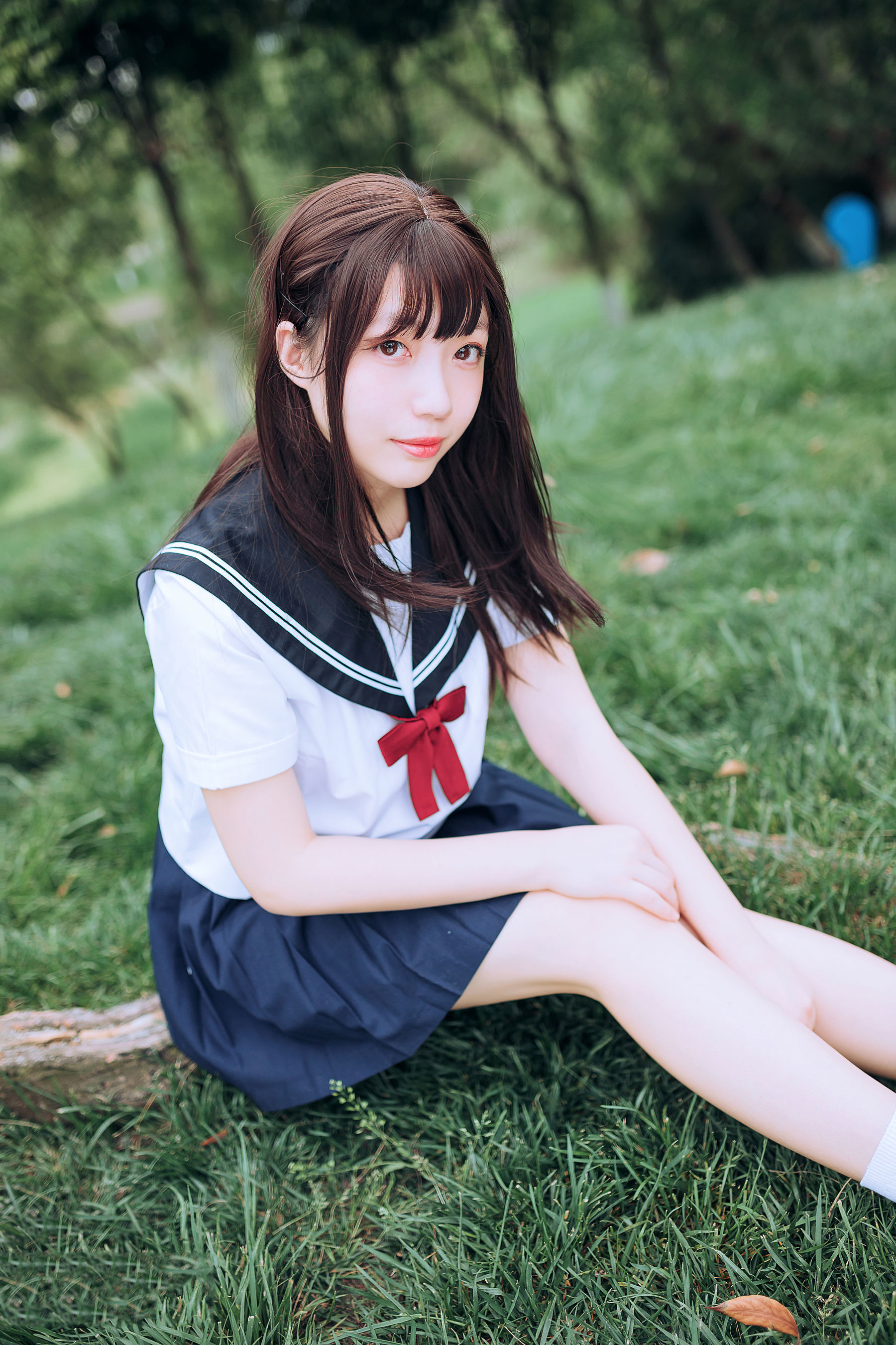 图片[27]-喵糖映画 VOL.446 绿意JK 写真套图 [36P]-六色网
