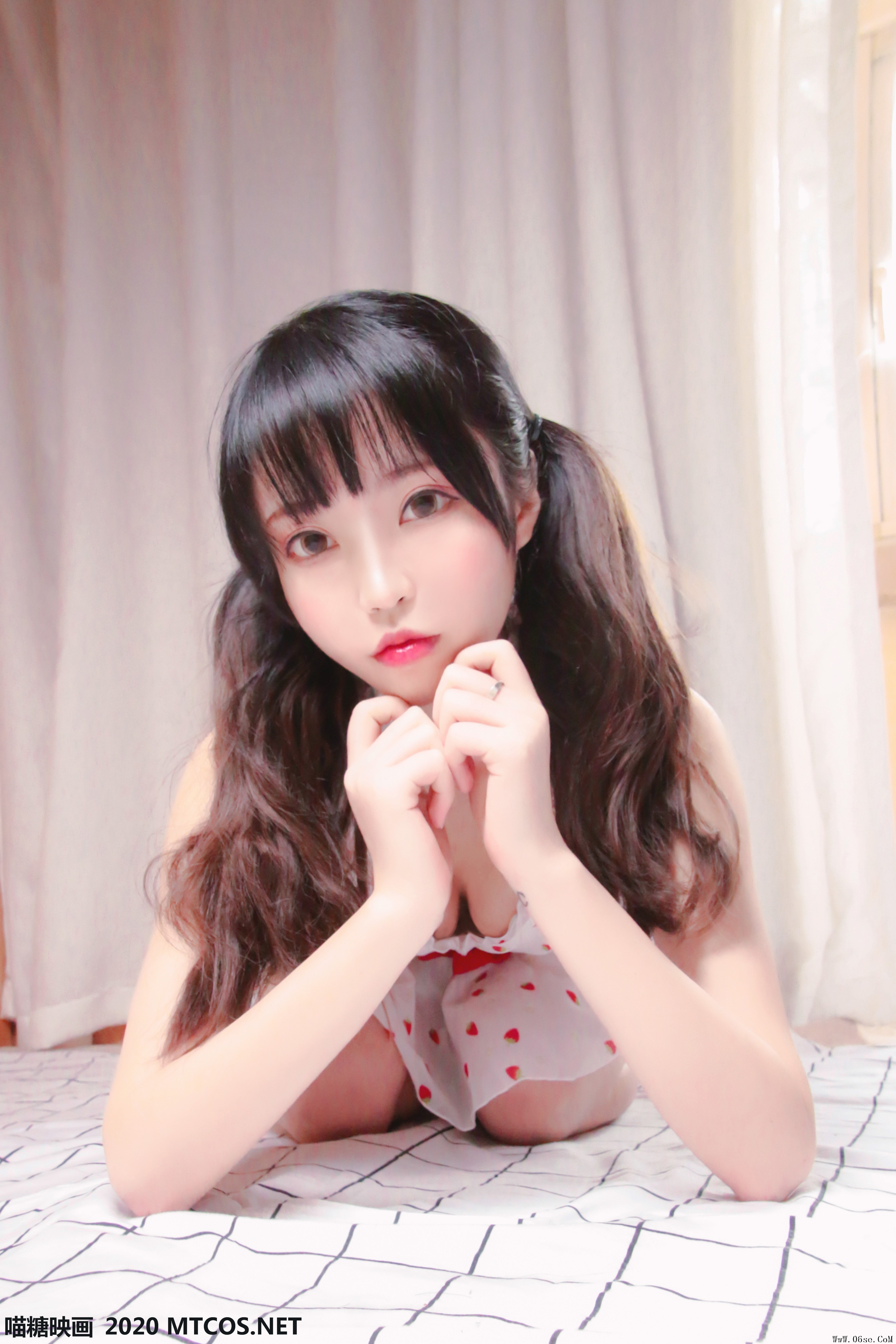 图片[25]-喵糖映画 VOL.145 小草莓睡衣[30P／137M]-六色网