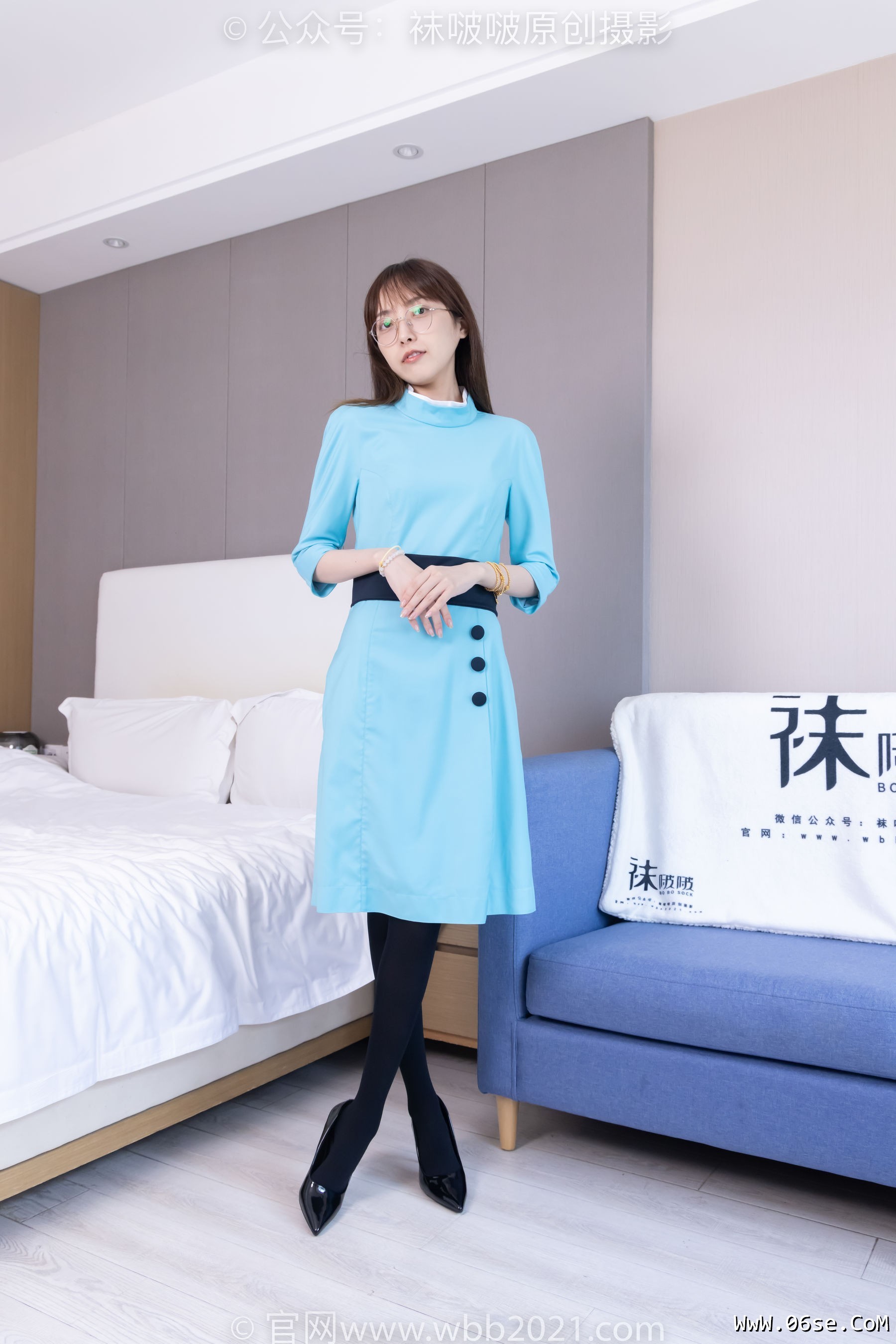 图片[179]-BoBoSocks袜啵啵 No.440 稚予 -高跟鞋、厚黑丝、空姐制服[200P]-六色网