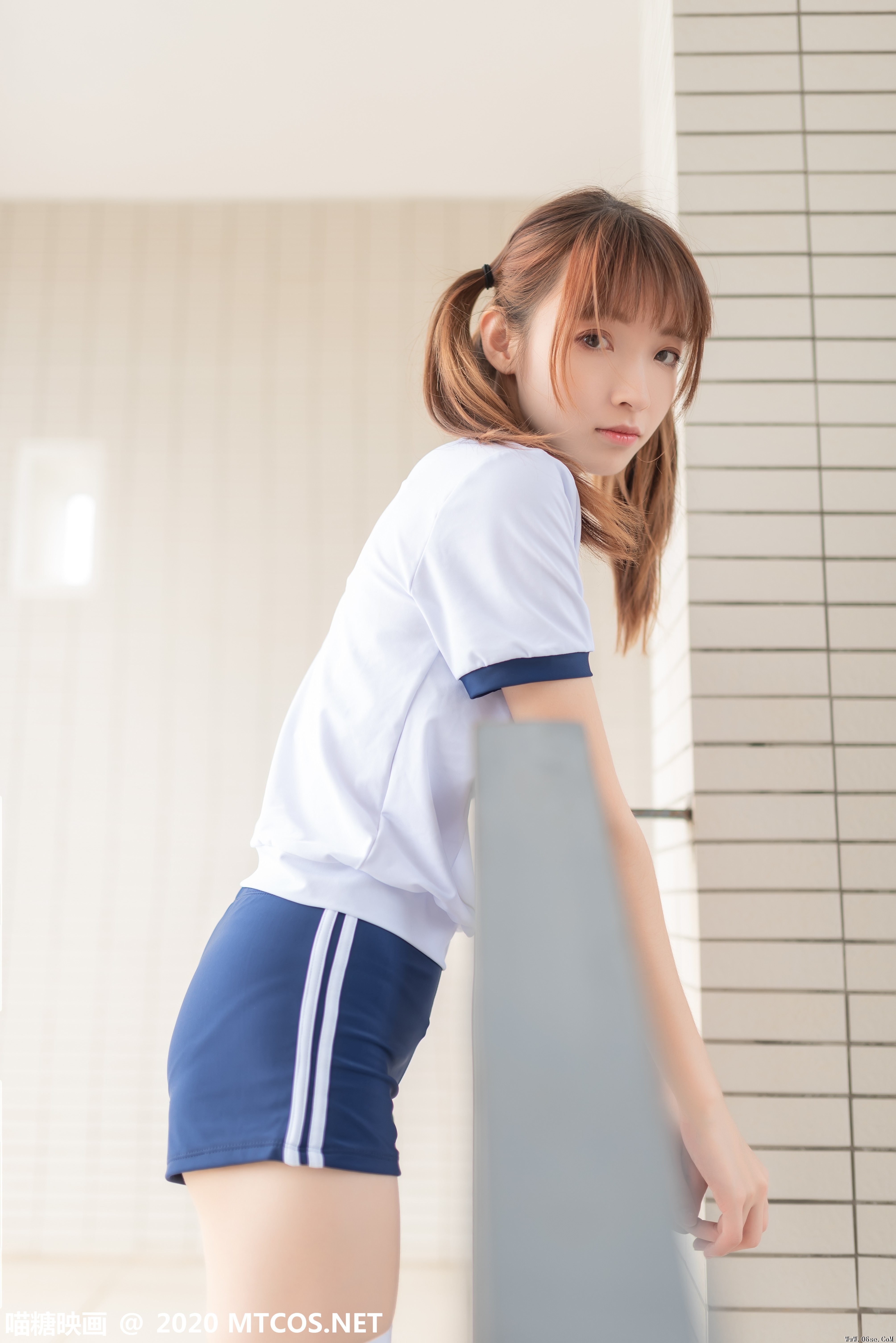 图片[50]-喵糖映画 VOL.182 白袜体操服[50P／325M]-六色网