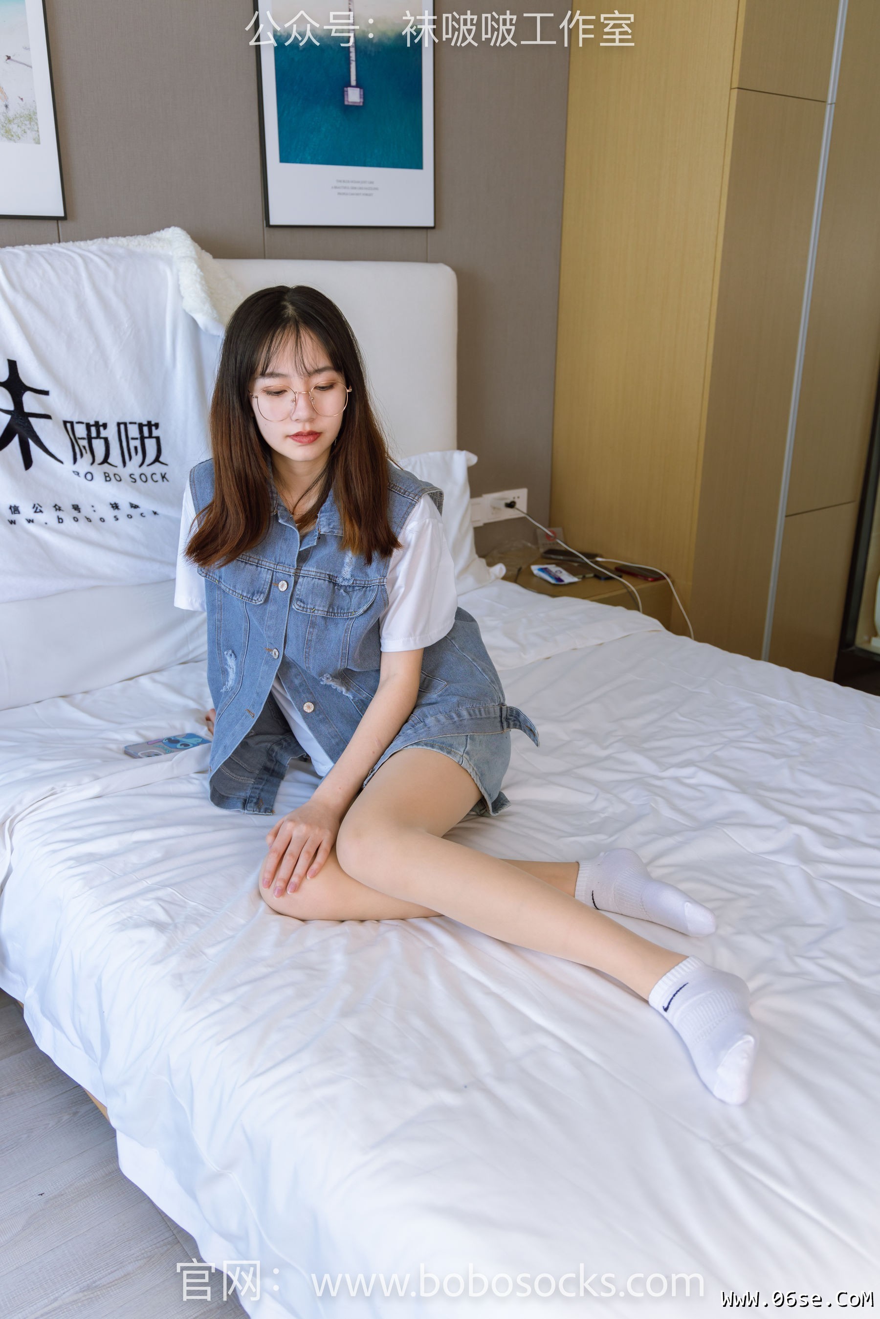 图片[99]-BoBoSocks袜啵啵 No.123 小甜豆-板鞋、白棉袜、肉丝[140P]-六色网