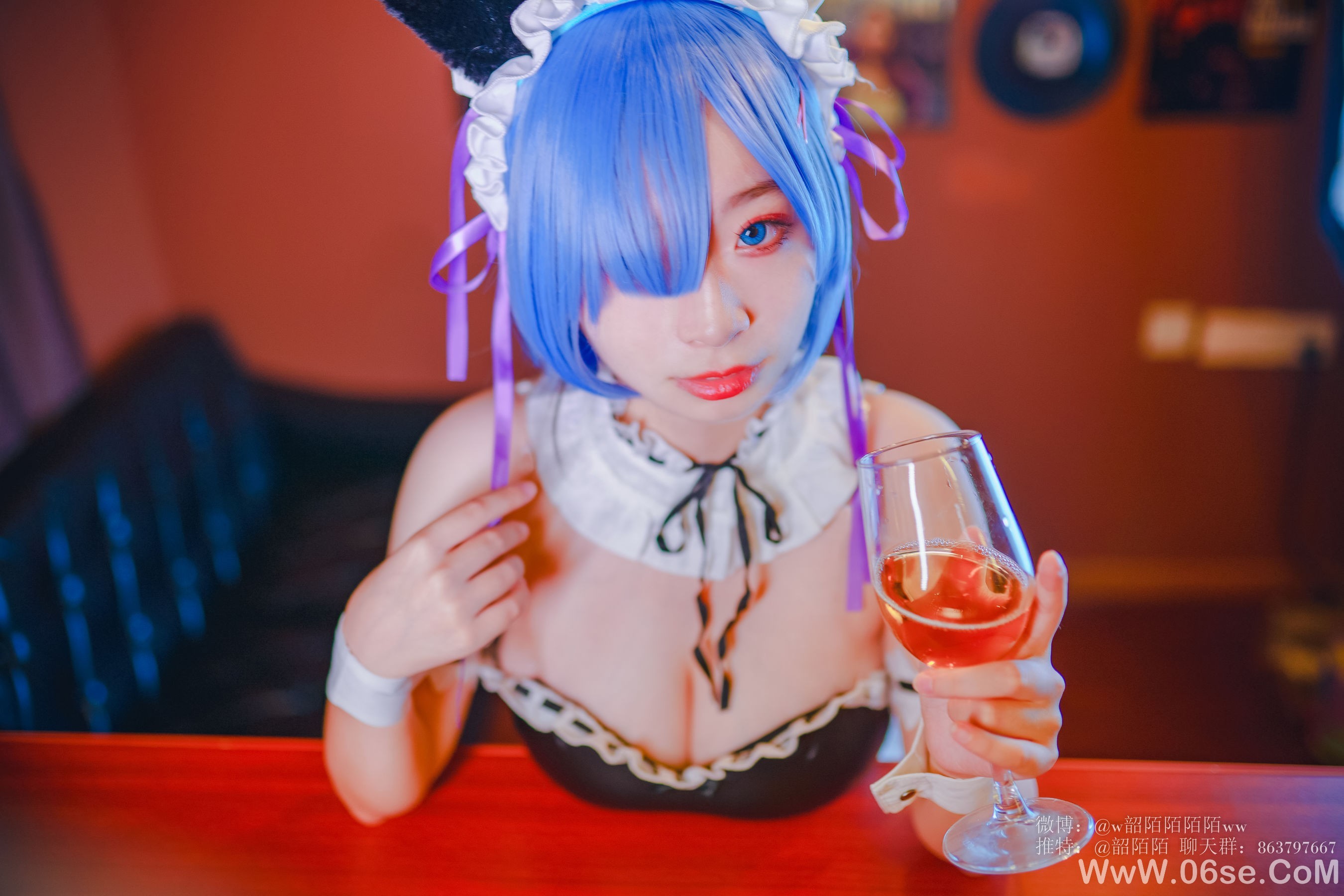 图片[9]-Cosplay美女韶陌陌 雷姆[33P]-六色网