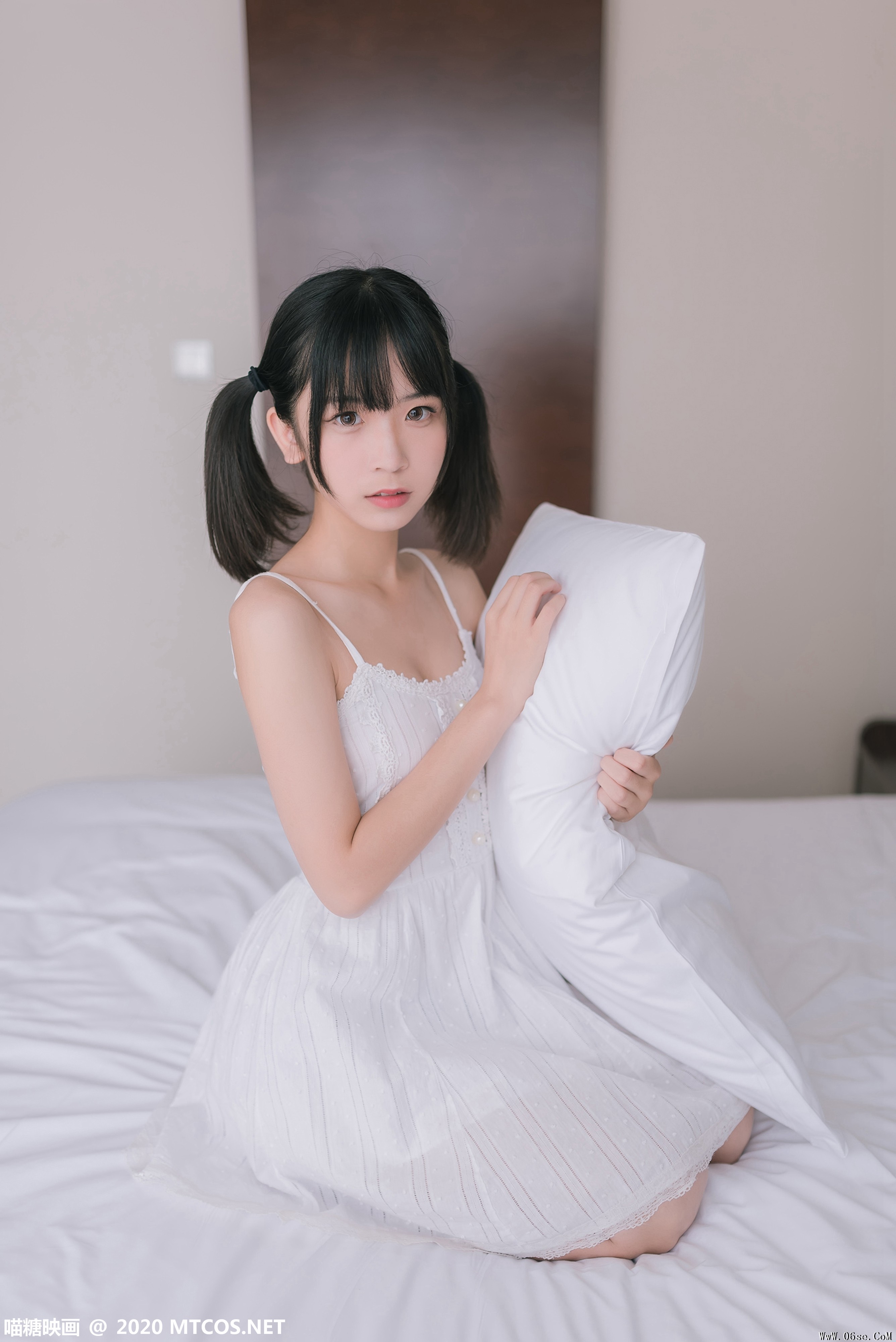图片[20]-喵糖映画 VOL.177 白裙少女[47P／233M]-六色网