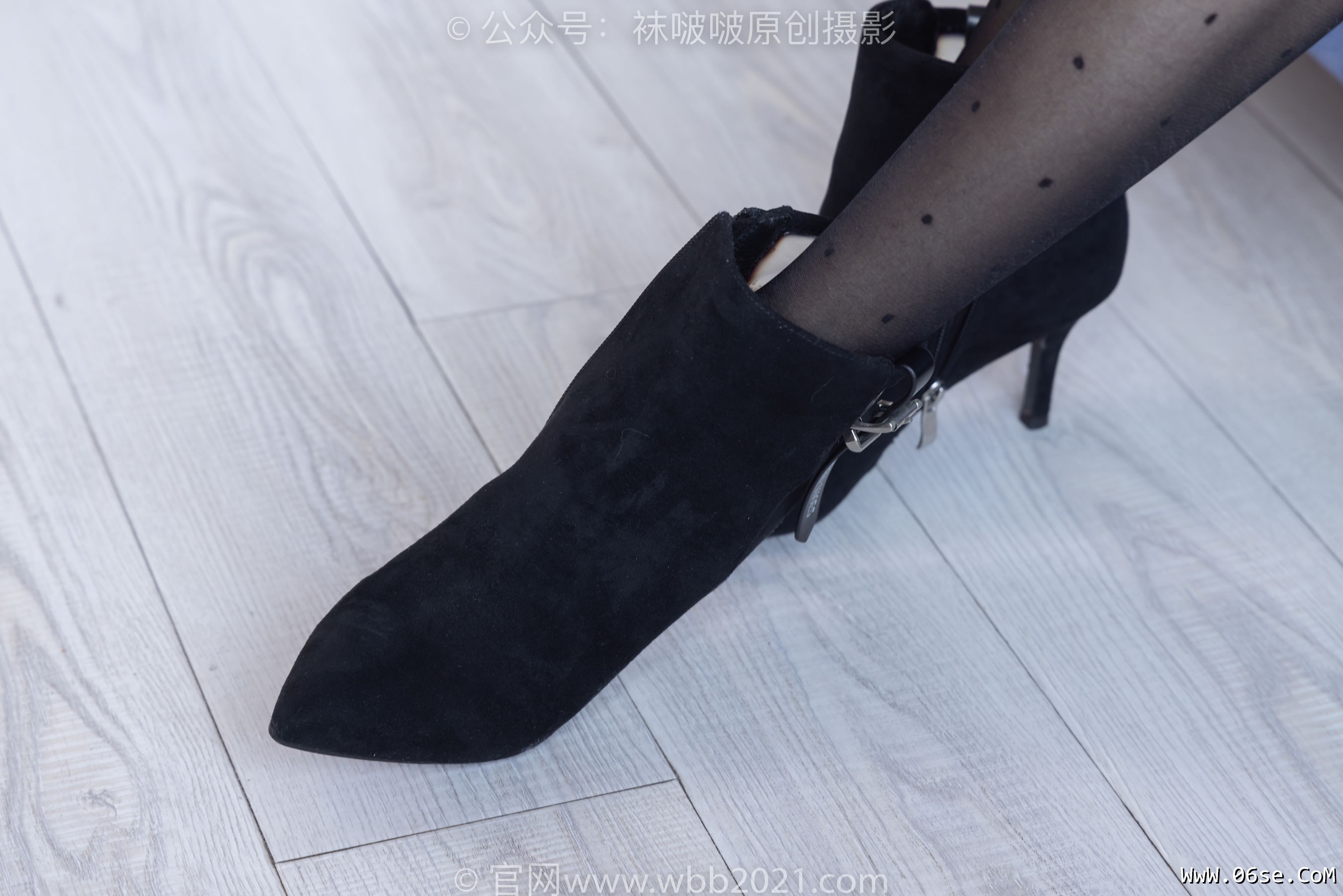 图片[69]-BoBoSocks袜啵啵 No.352 稚予 -短靴、波点黑丝[145P]-六色网