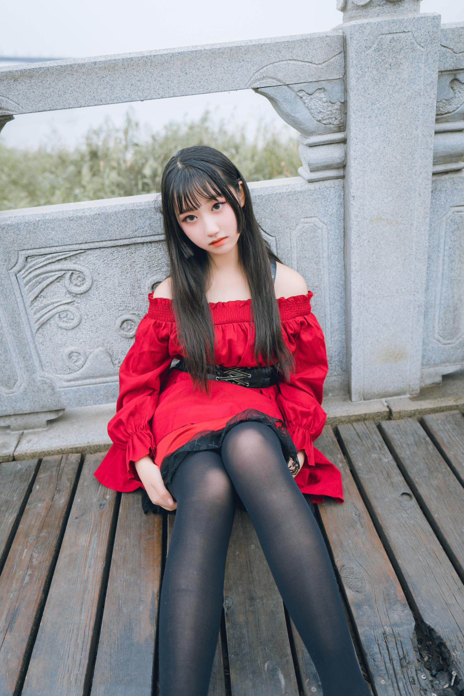 图片[27]-喵糖映画 VOL.453 红与黑 写真套图 [30P]-六色网