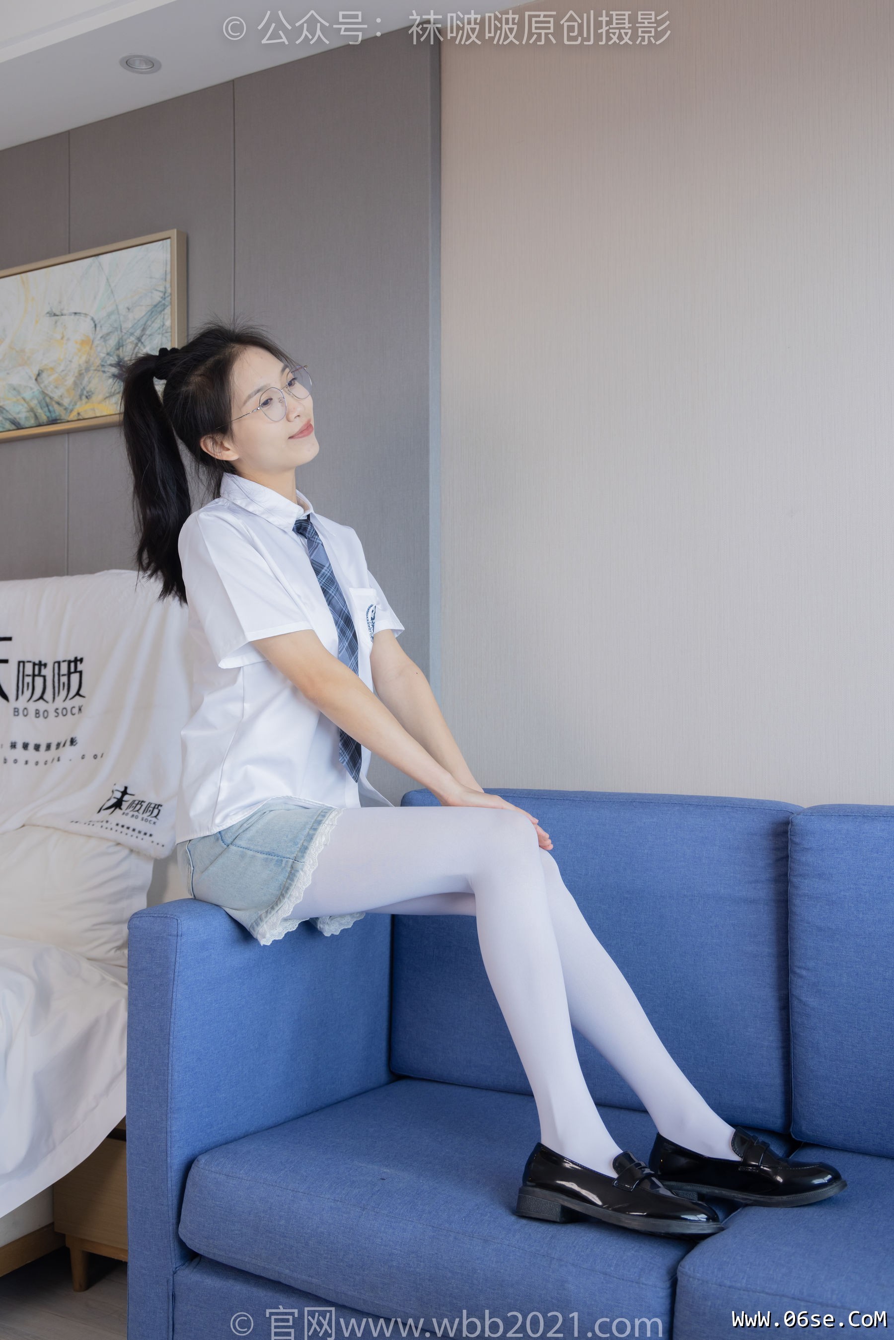 图片[53]-BoBoSocks袜啵啵 No.276 芝士 -皮鞋、厚白丝、裸足[144P]-六色网