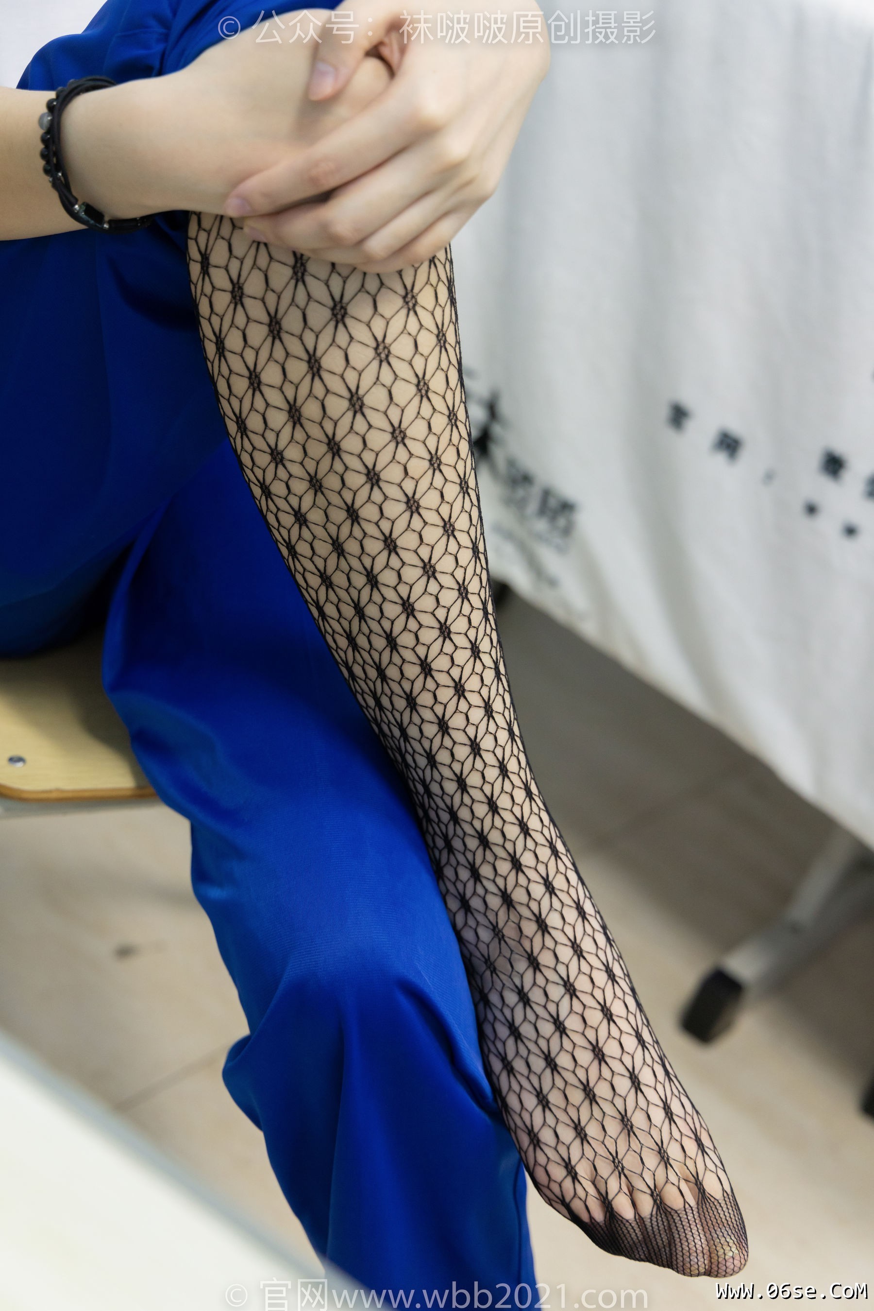 图片[16]-BoBoSocks袜啵啵 No.375 小甜豆 -高跟鞋、黑色蕾丝网袜、校服裤里丝[160P]-六色网