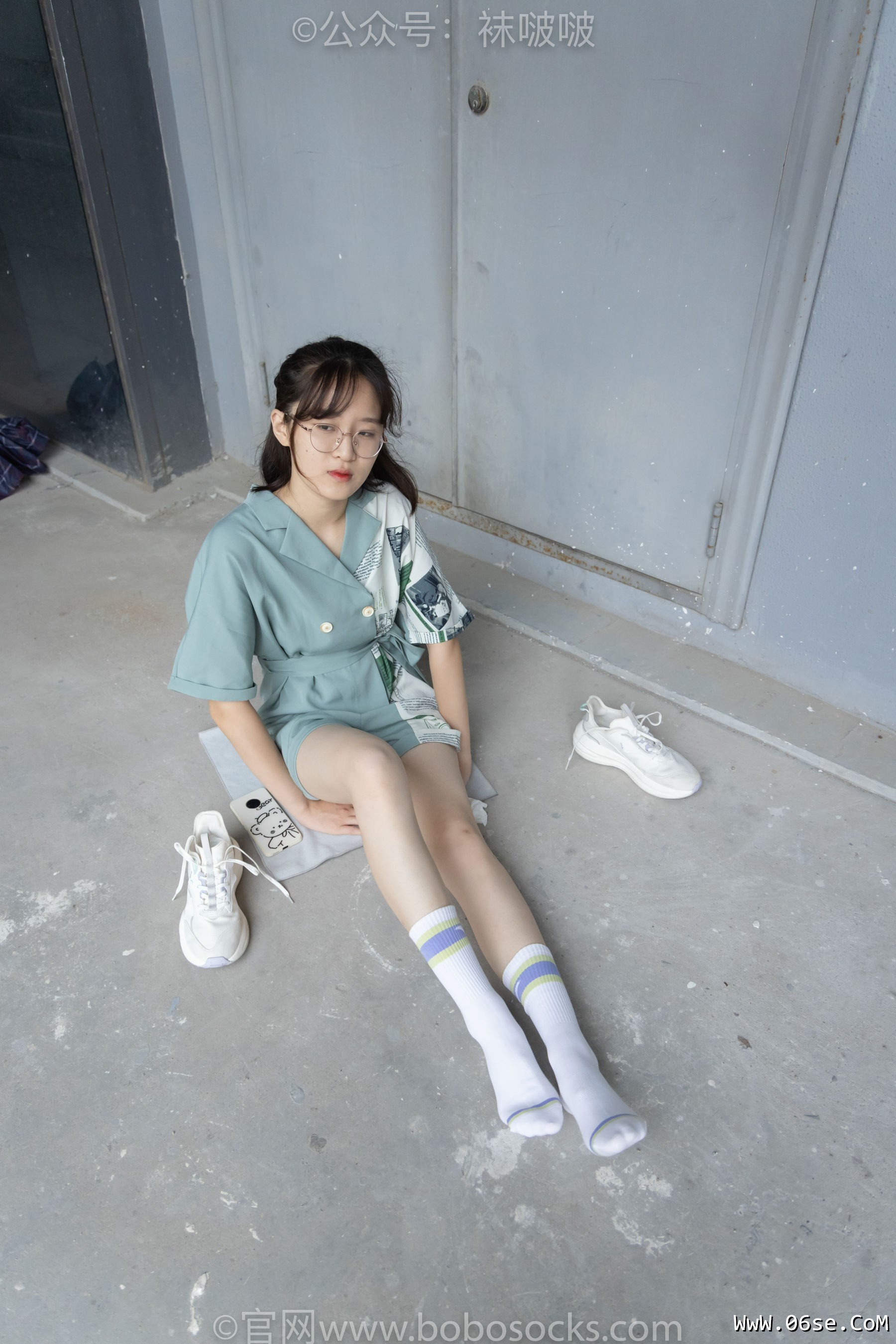 图片[68]-BoBoSocks袜啵啵 No.025 熊熊-安踏运动鞋、白色棉袜、裸足[146P]-六色网