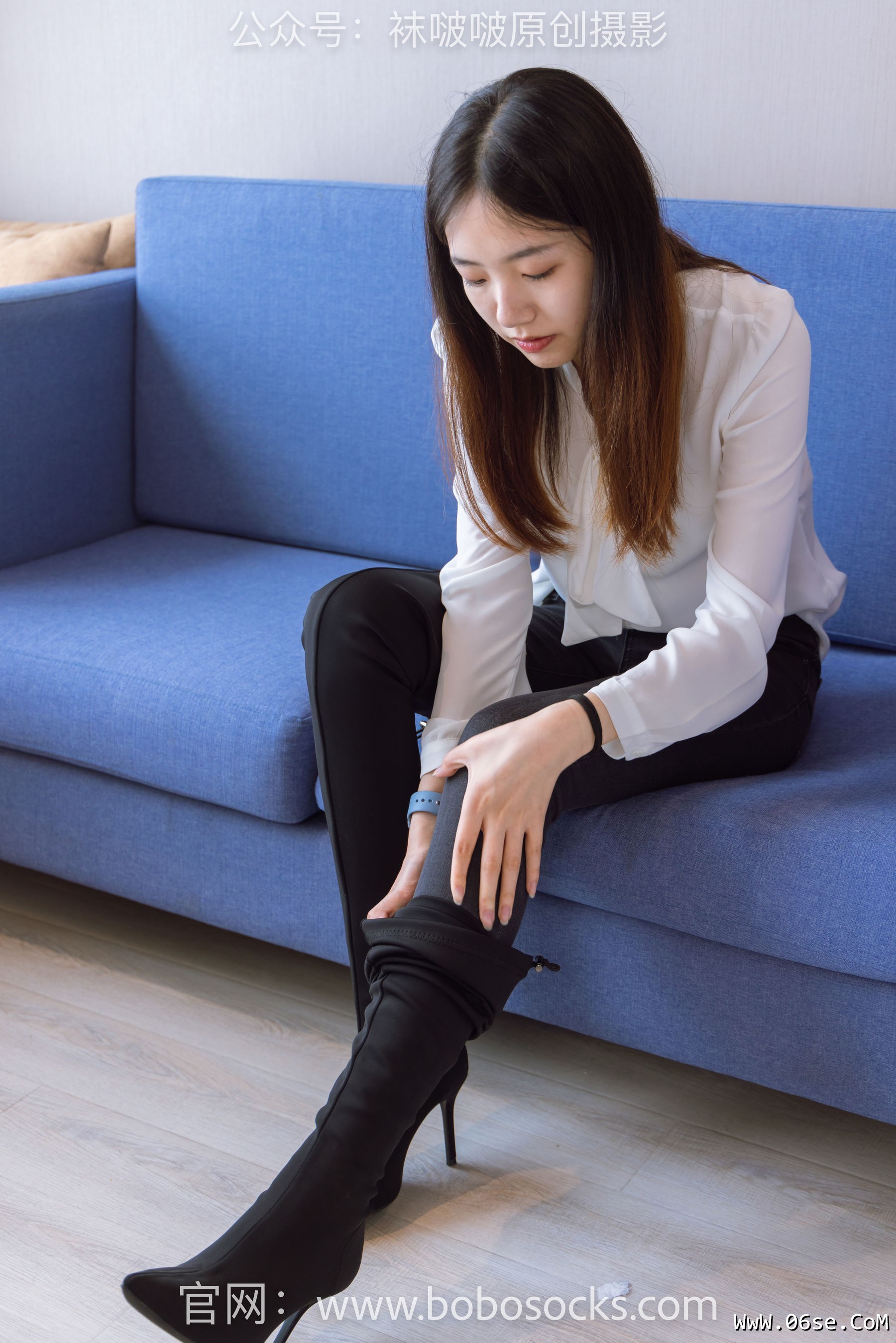 图片[77]-BoBoSocks袜啵啵 No.158 小甜豆-高跟长靴、白棉袜、裸足[136P]-六色网