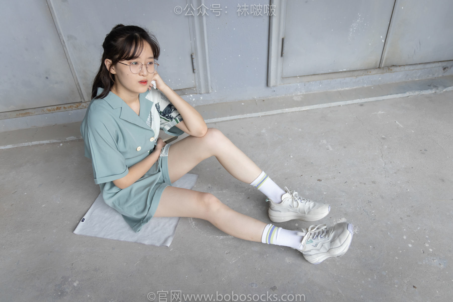 图片[24]-BoBoSocks袜啵啵 No.025 熊熊-安踏运动鞋、白色棉袜、裸足[146P]-六色网
