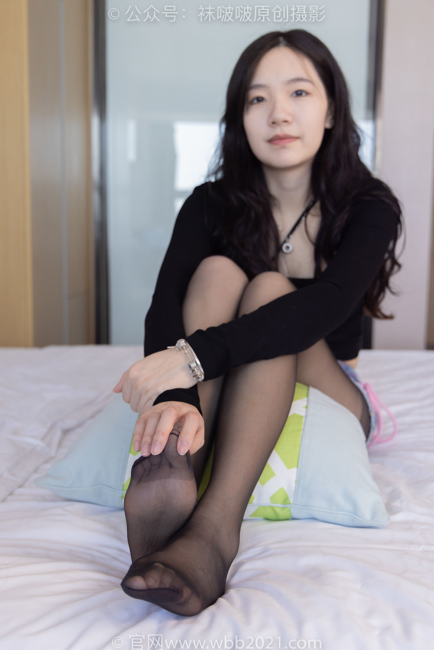 图片[11]-BoBoSocks袜啵啵 No.317 小甜豆 -运动鞋、可拆卸牛仔裤、粉色棉袜、黑丝、裤里丝[140P]-六色网