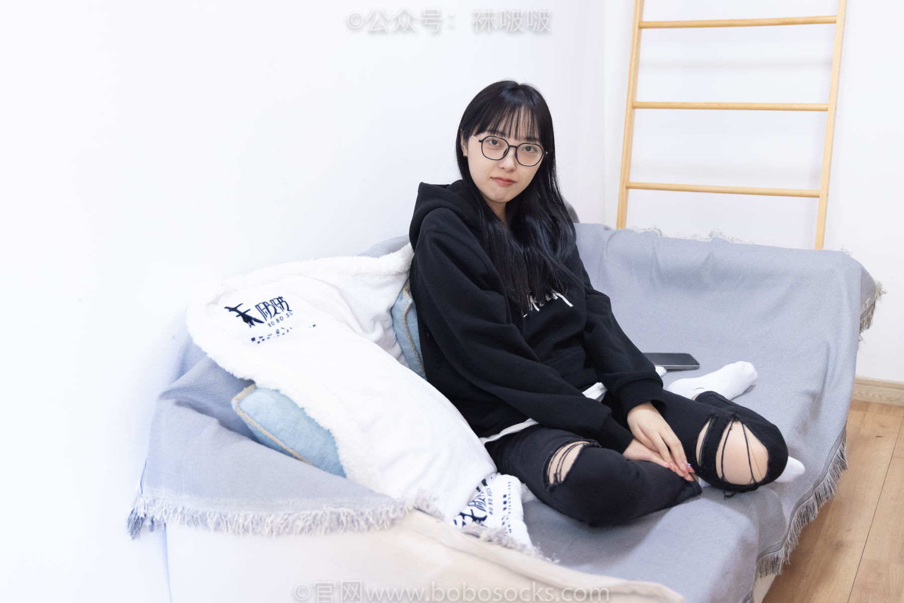 图片[71]-BoBoSocks袜啵啵 No.061 稚予-短靴、白棉袜、裸足[145P]-六色网