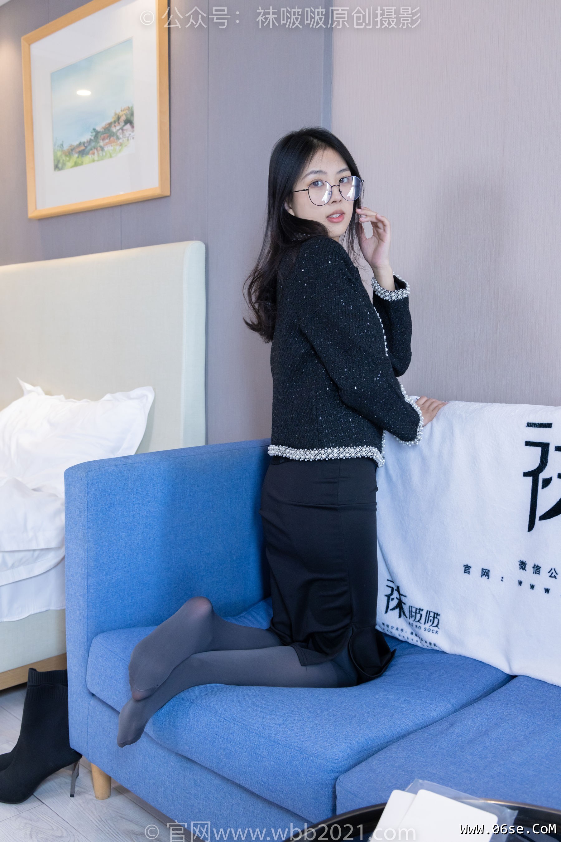 图片[121]-BoBoSocks袜啵啵 No.378 奶油 -短靴、运动鞋、厚黑丝、厚灰丝[190P]-六色网