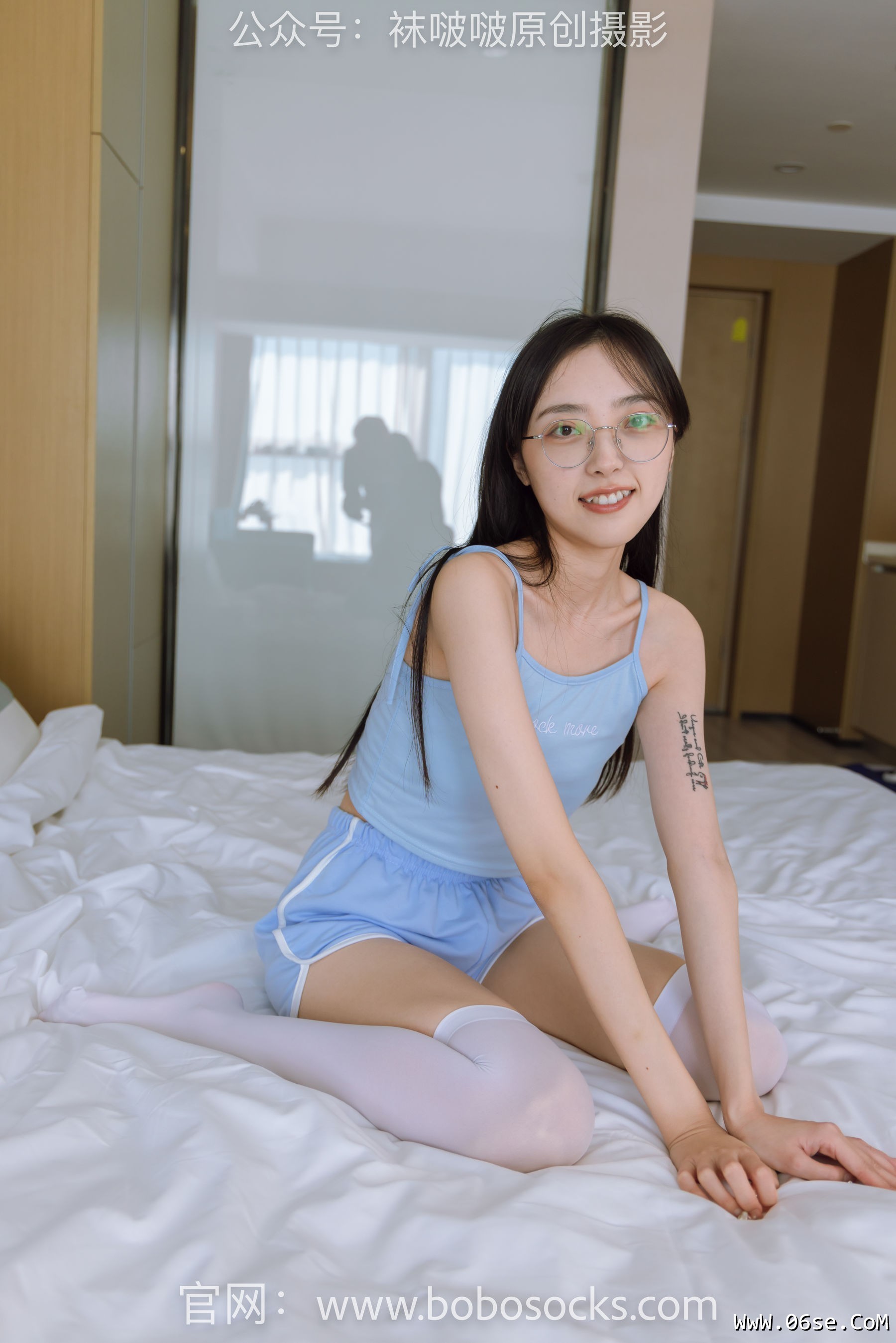 图片[72]-BoBoSocks袜啵啵 No.157 稚予-高跟鞋、白丝大腿袜、裸足[140P]-六色网
