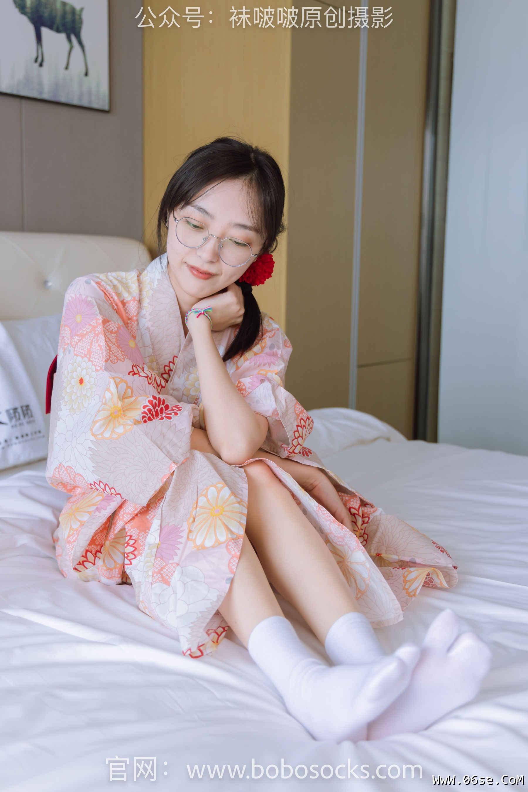 图片[155]-BoBoSocks袜啵啵 No.137 稚予-木屐、分指白棉袜、裸足、和风浴衣[170P]-六色网