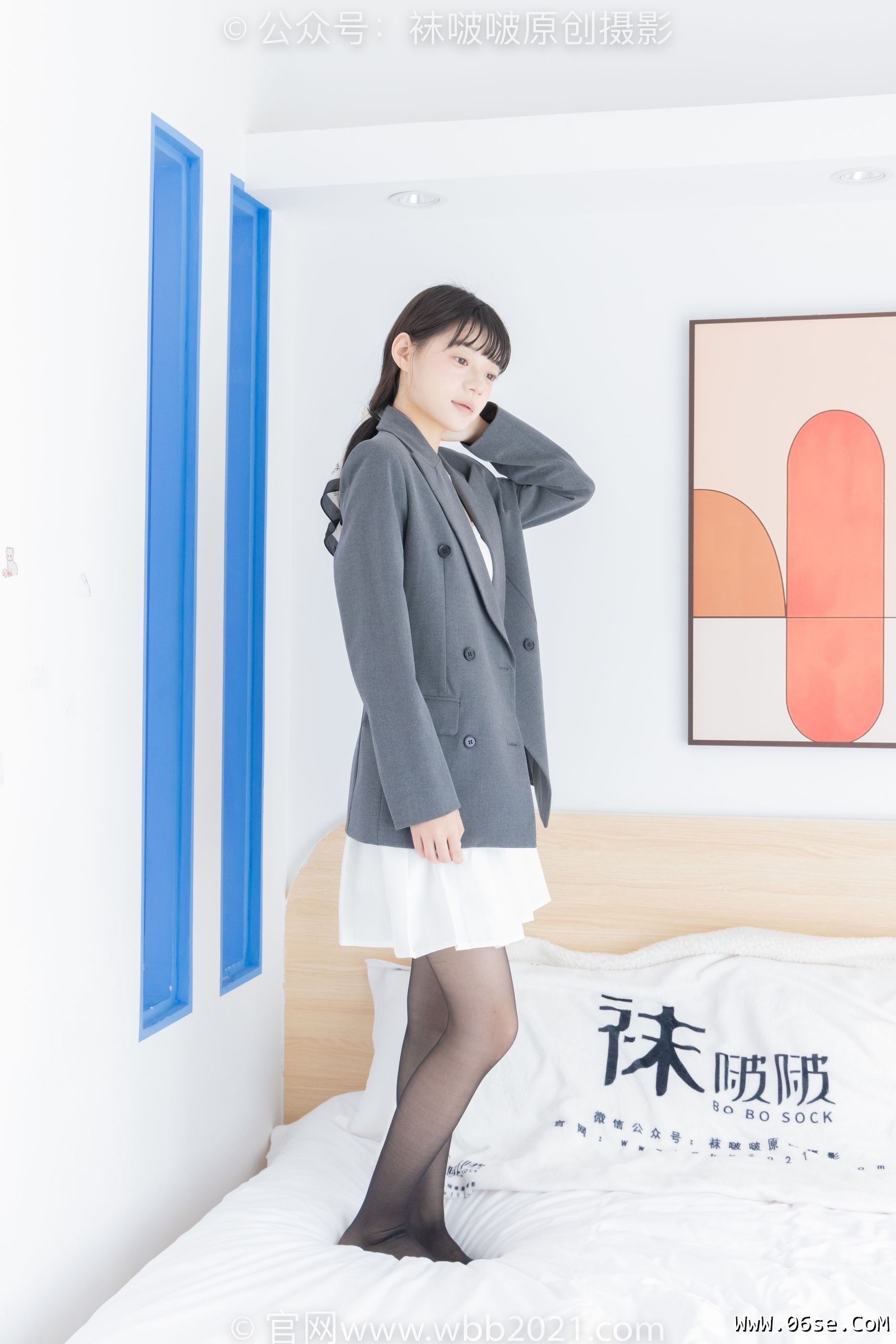 图片[122]-BoBoSocks袜啵啵 No.404 糯米 -板鞋、黑丝、ol风[145P]-六色网