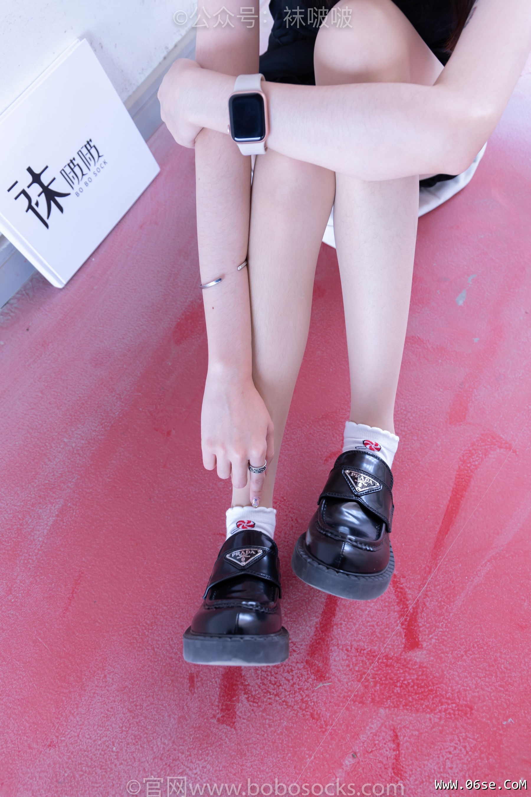 图片[27]-BoBoSocks袜啵啵 No.030 稚予- 皮鞋、短白棉袜、肉丝[141P]-六色网