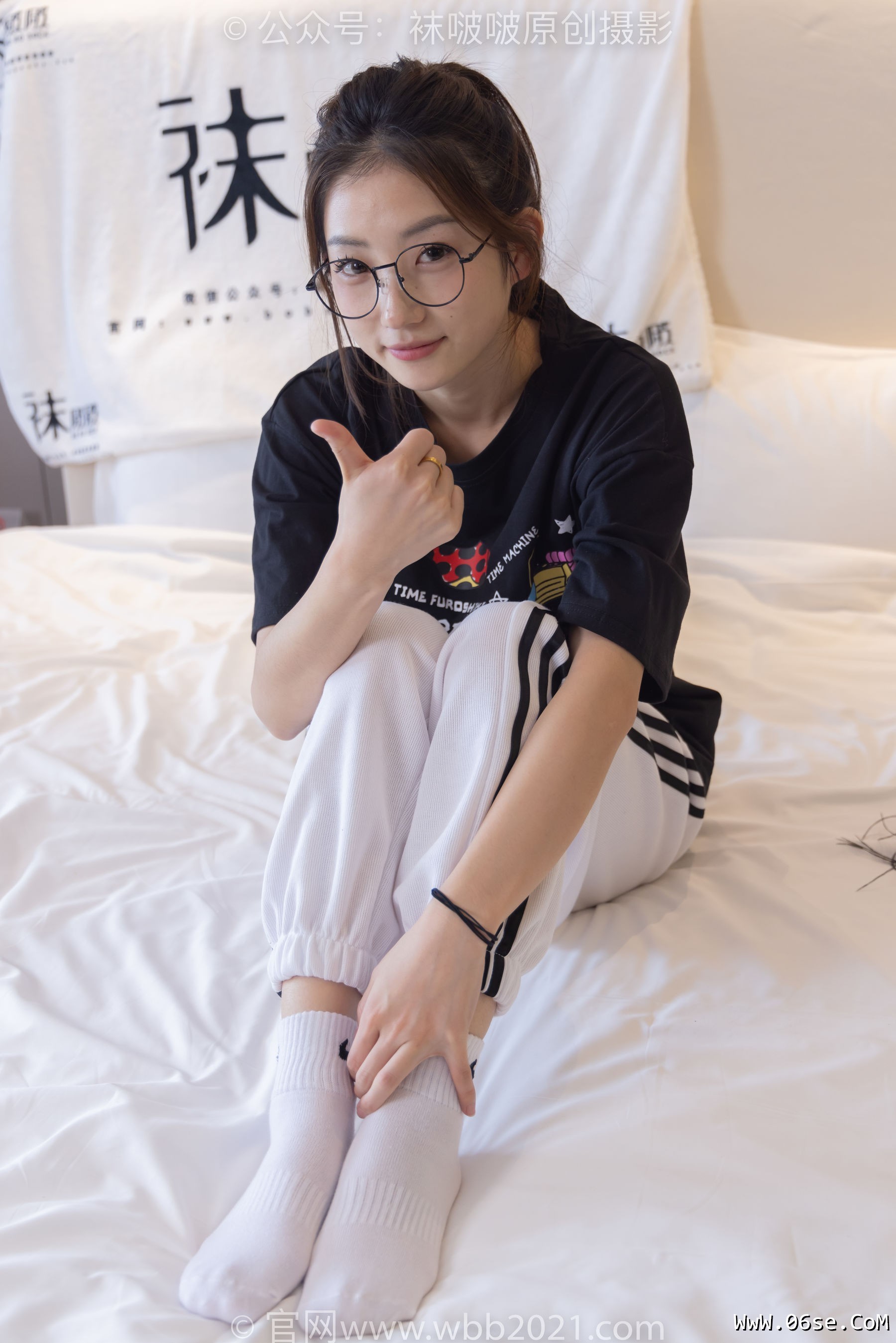 图片[27]-BoBoSocks袜啵啵 No.382 小沫 -板鞋、白棉袜[143P]-六色网
