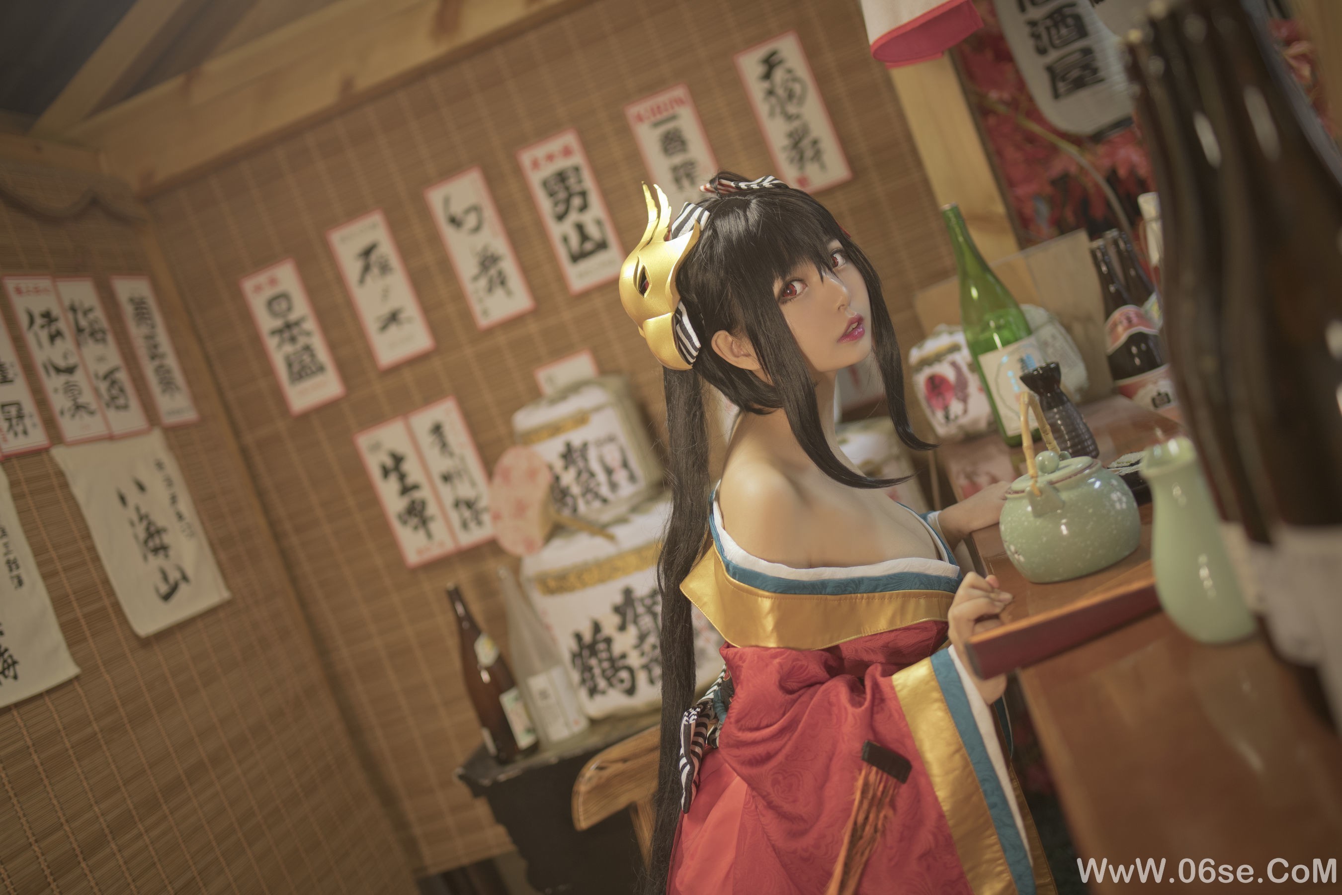 图片[3]-大眼萌妹黑猫猫OvO 大凤[9P]-六色网