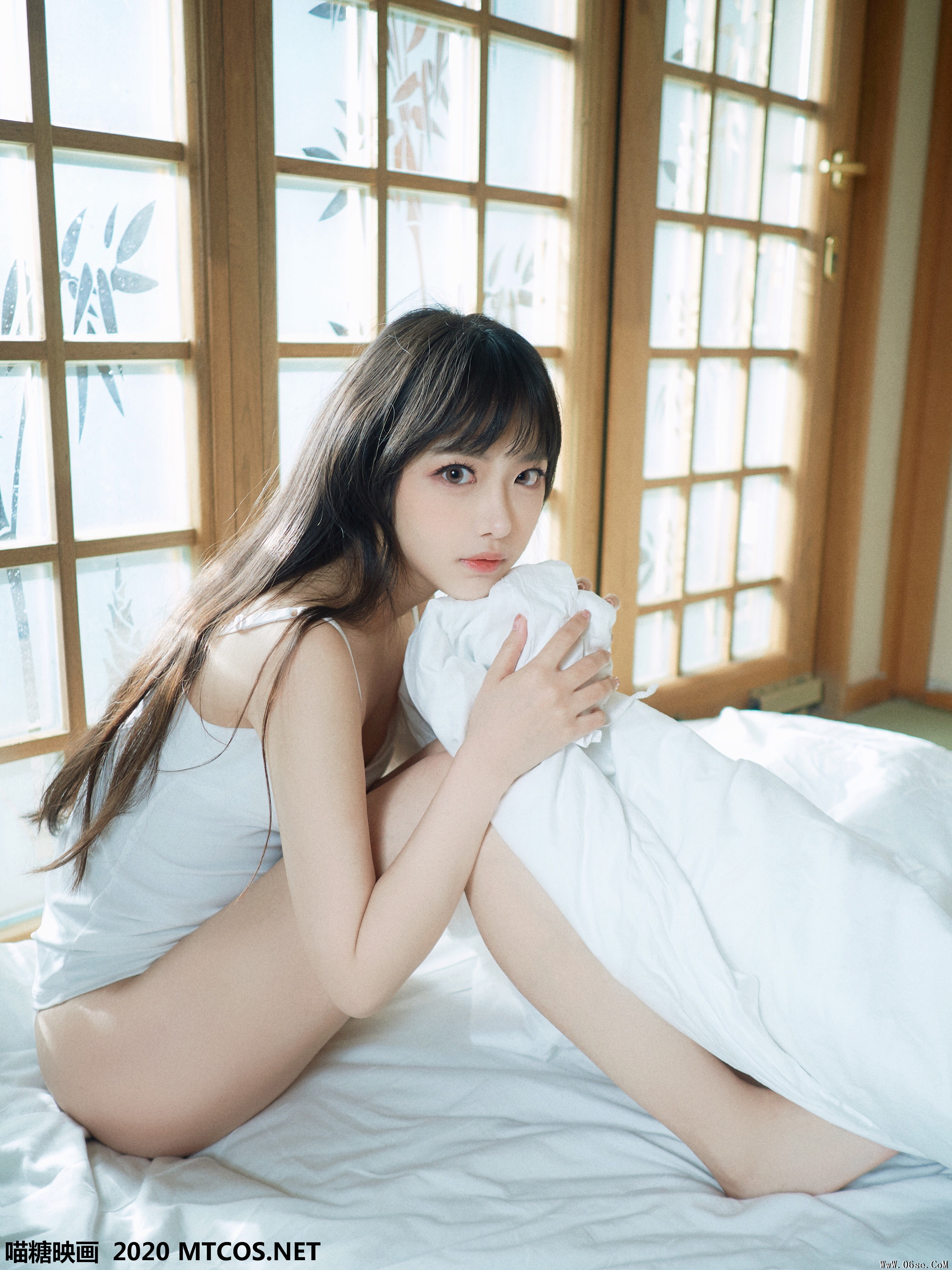 图片[2]-喵糖映画 VOL.143 日系白T私房[35P／180M]-六色网