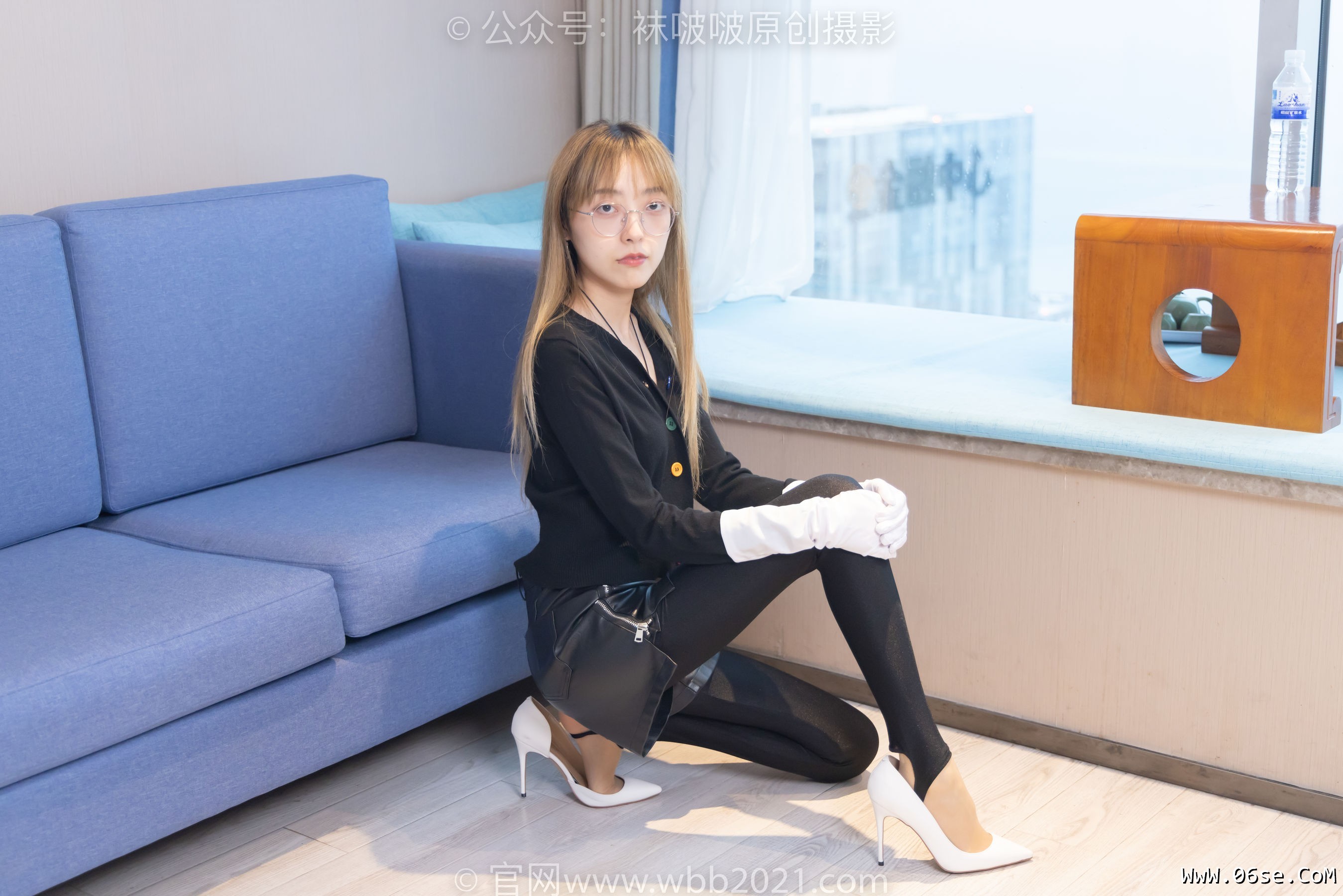 图片[128]-BoBoSocks袜啵啵 No.243 稚予 -两双高跟鞋、肉丝、踩脚裤[164P]-六色网