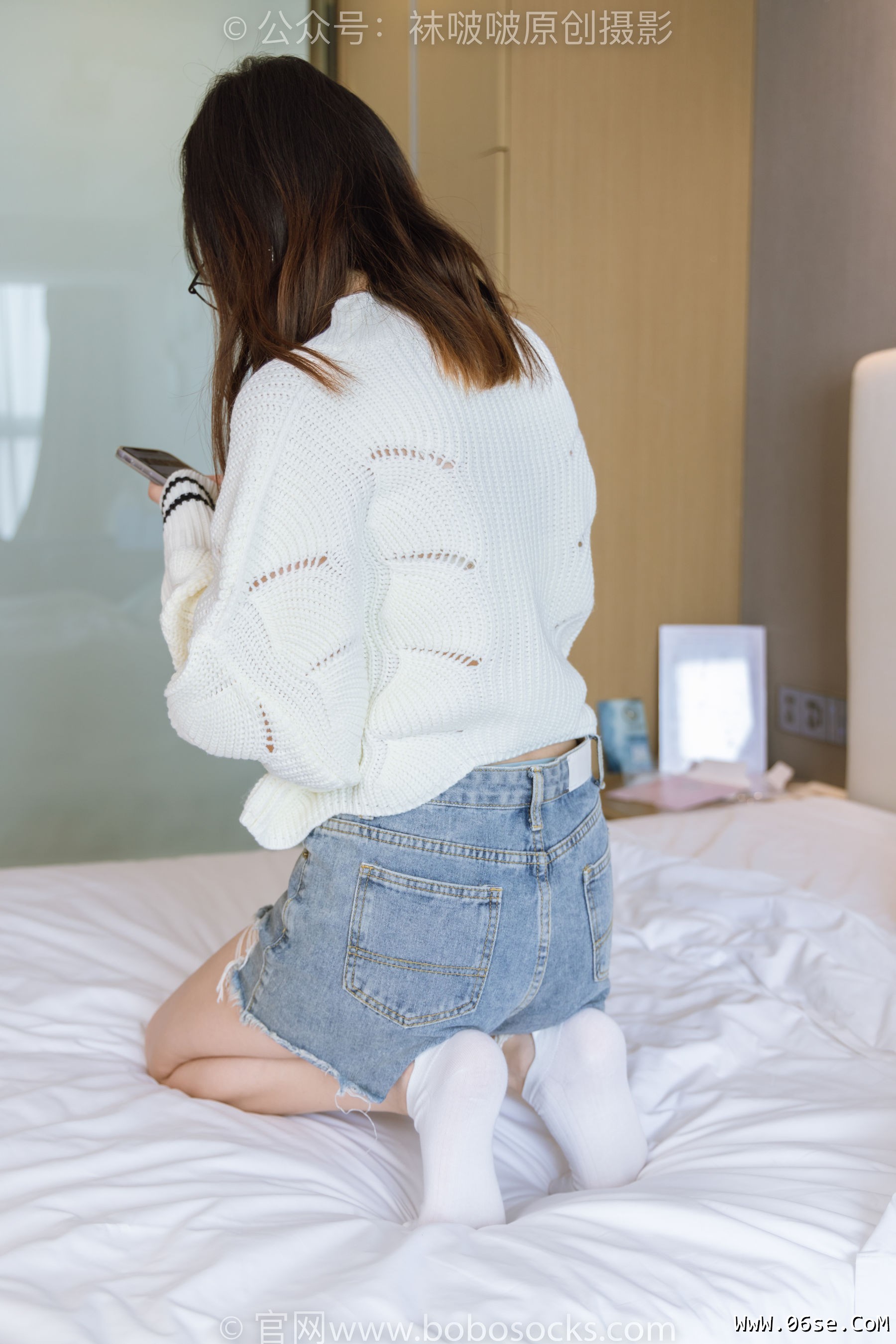 图片[27]-BoBoSocks袜啵啵 No.222 小甜豆-长靴、白棉袜、裸足[180P]-六色网
