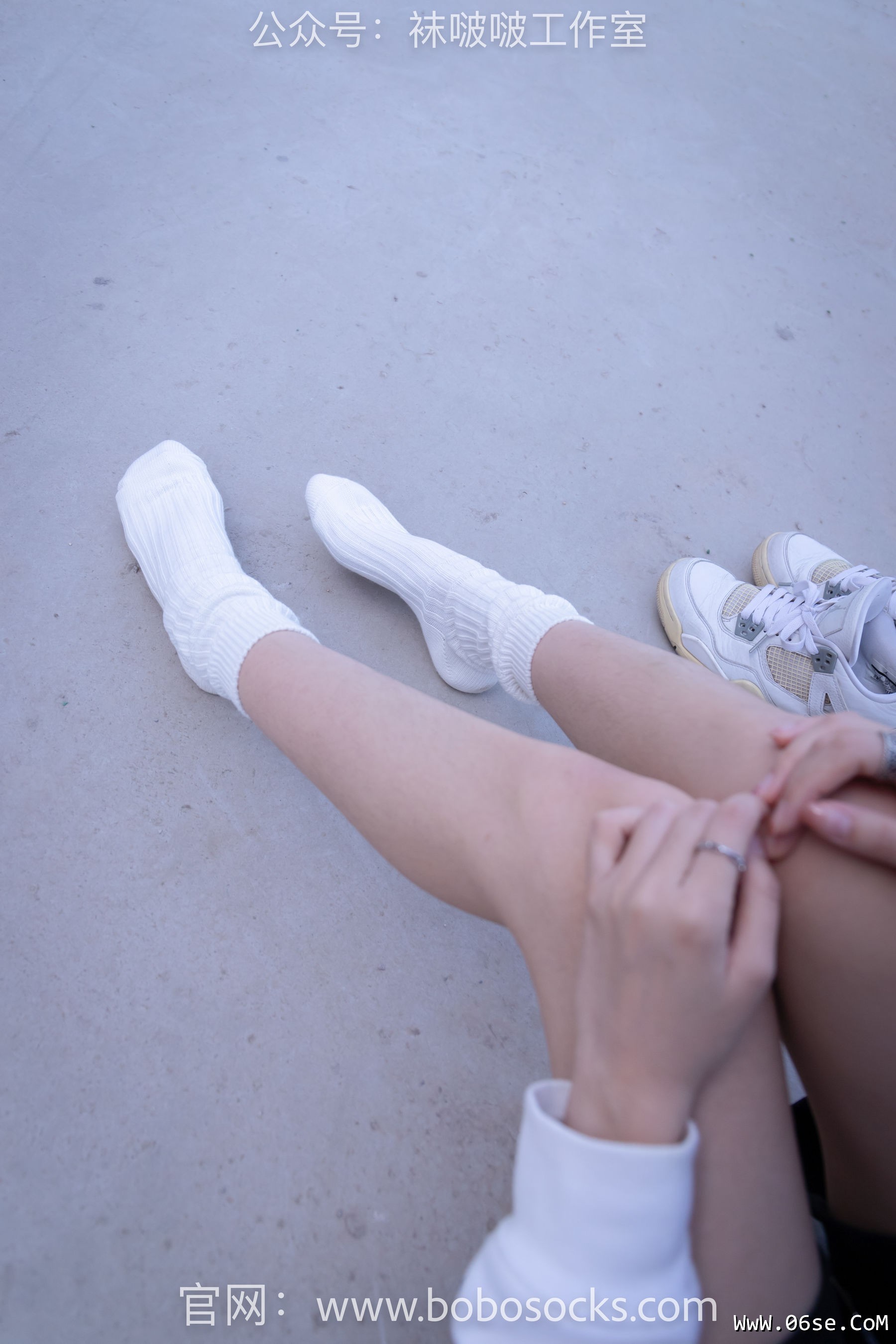 图片[73]-BoBoSocks袜啵啵 No.103 稚予-AJ篮球鞋、白棉袜、裸足[134P]-六色网
