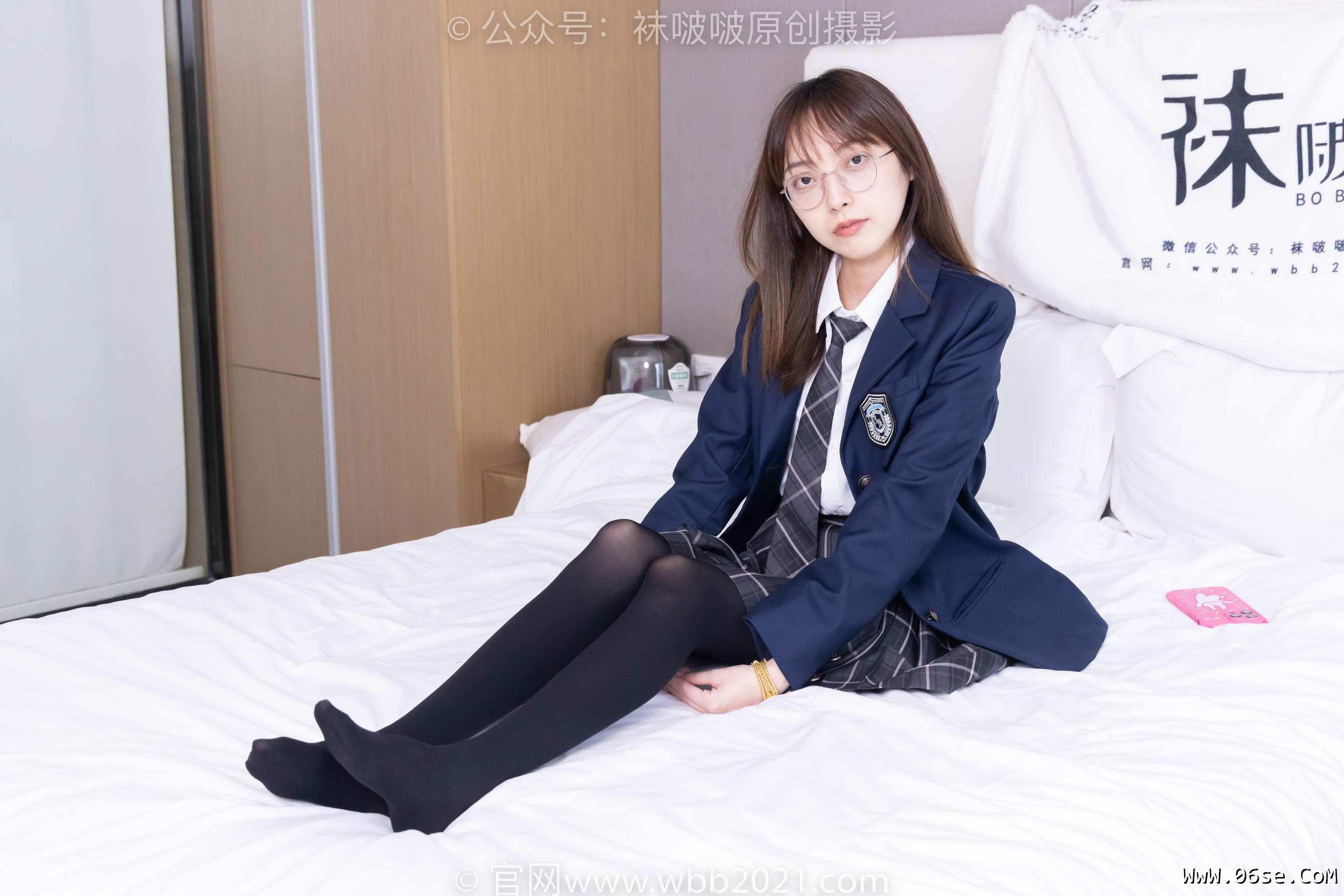 图片[9]-BoBoSocks袜啵啵 No.432 稚予 -皮鞋、厚黑丝、jk制服[184P]-六色网