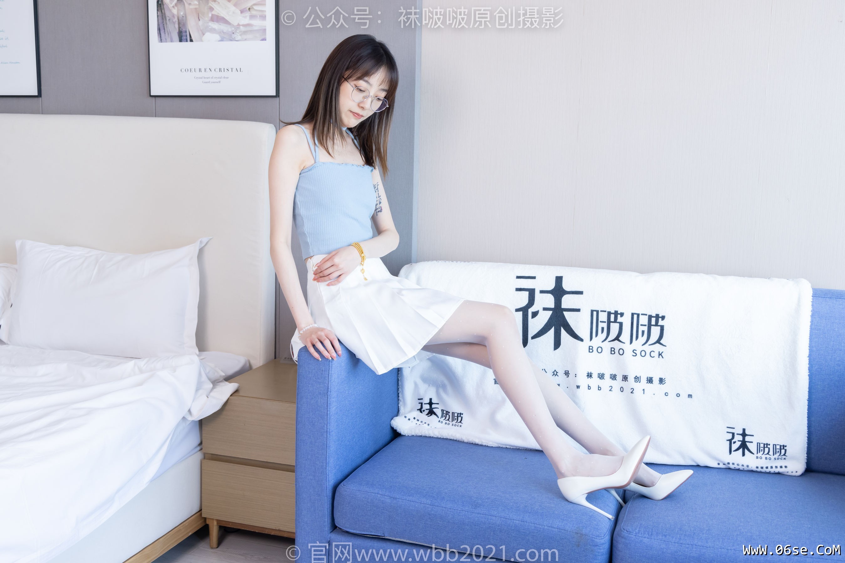 图片[53]-BoBoSocks袜啵啵 No.403 稚予 -高跟鞋、板鞋、波点黑丝、波点白丝[145P]-六色网