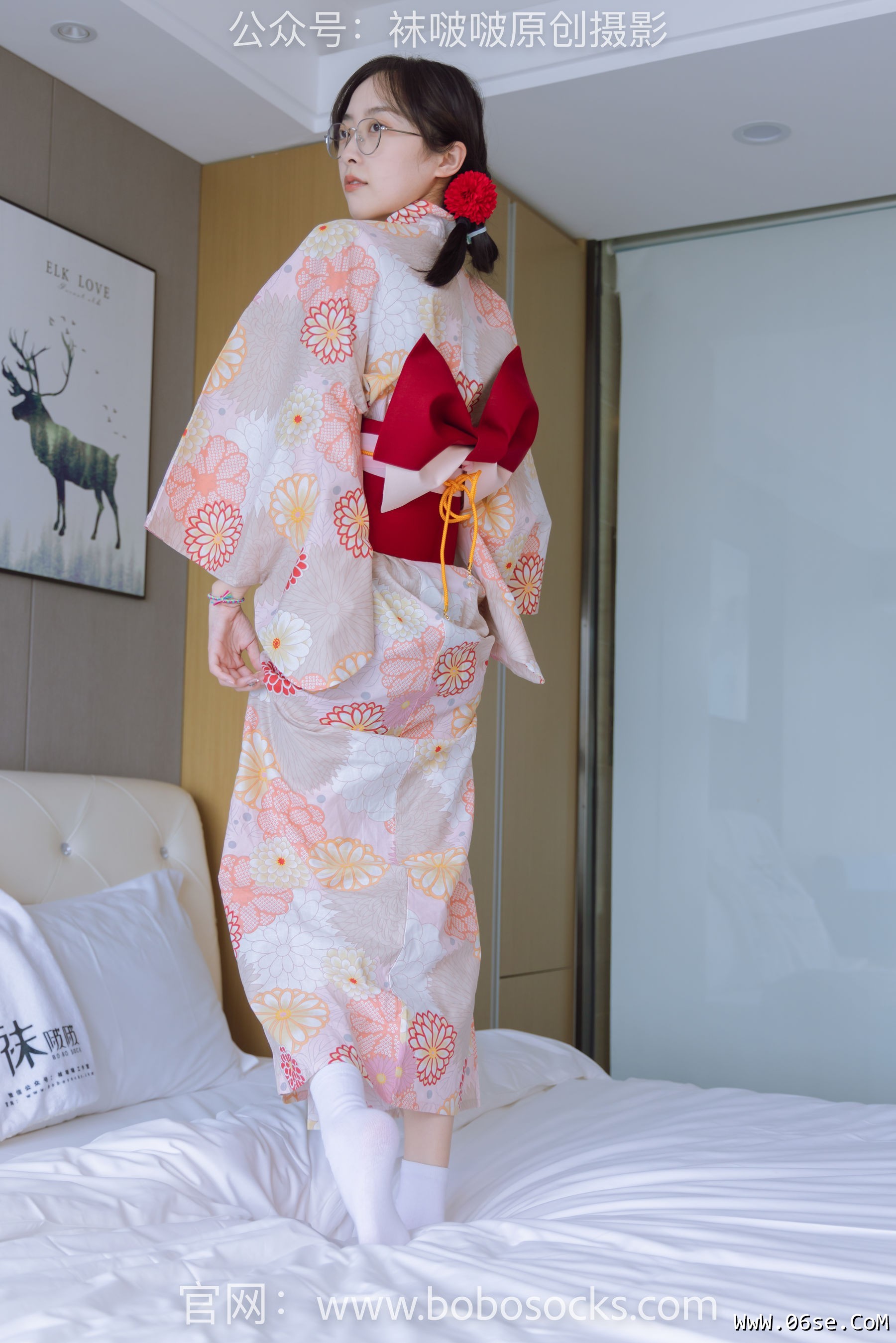 图片[28]-BoBoSocks袜啵啵 No.137 稚予-木屐、分指白棉袜、裸足、和风浴衣[170P]-六色网