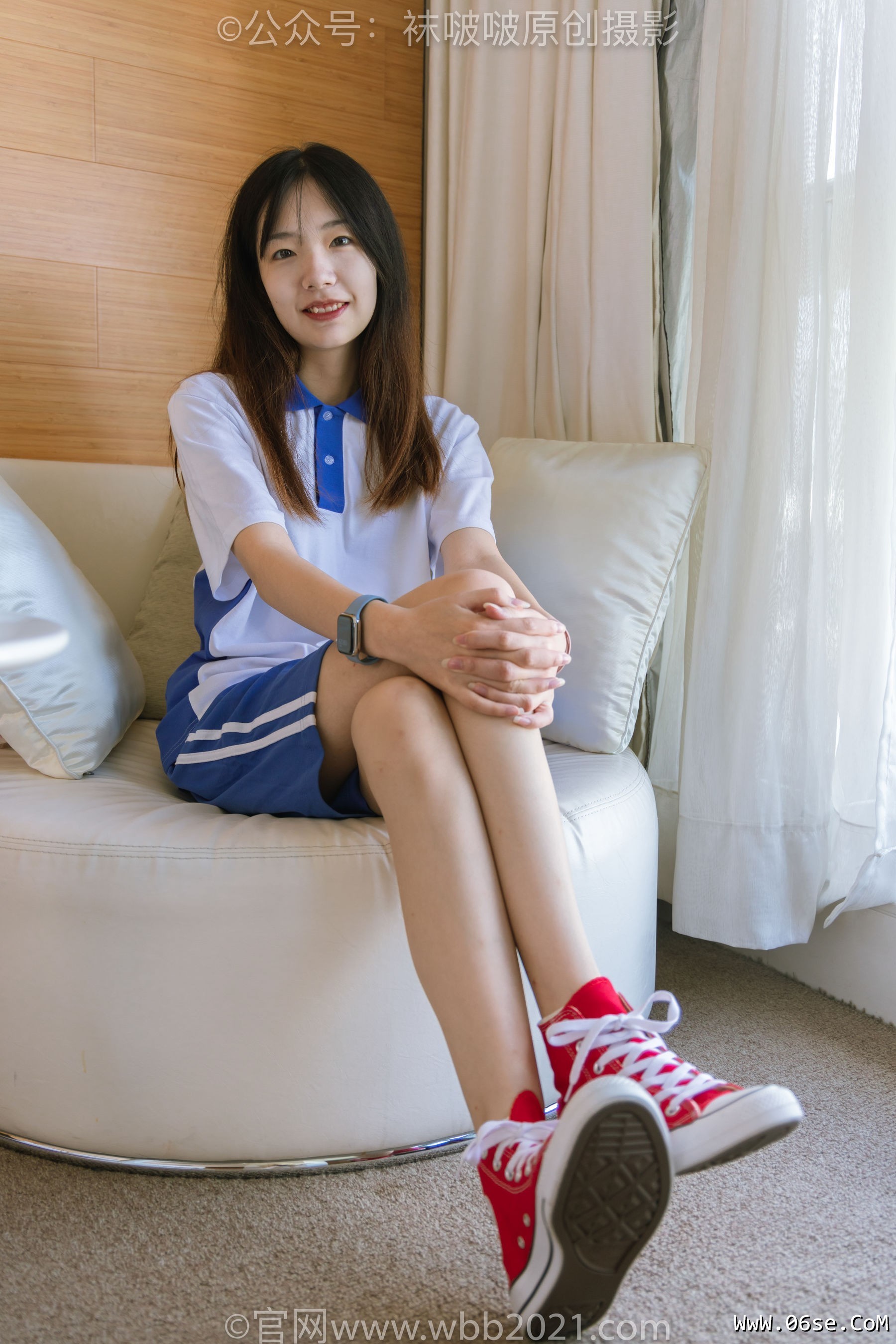 图片[79]-BoBoSocks袜啵啵 No.336 小甜豆 -校服、帆布鞋、白棉袜、裸足[140P]-六色网
