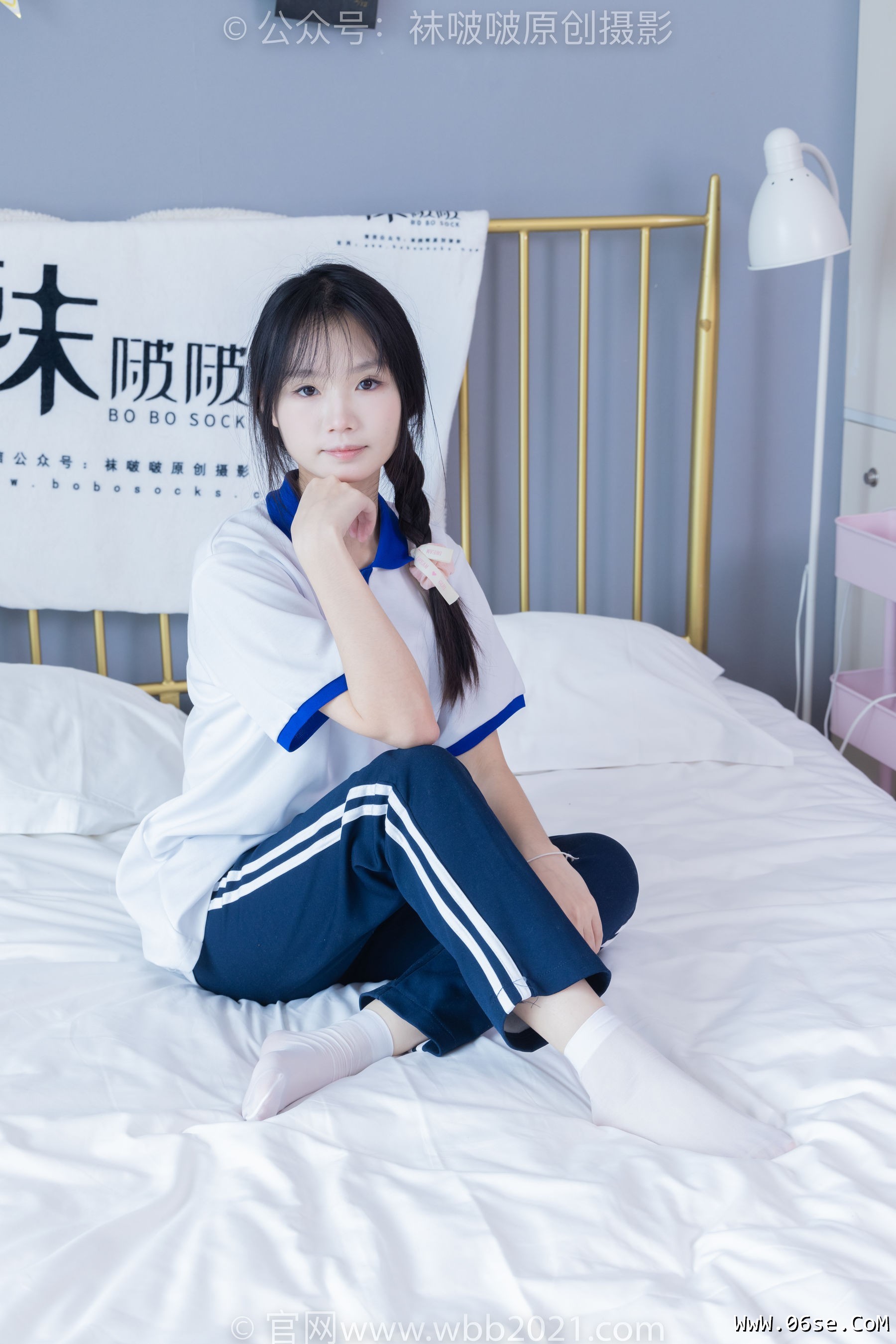 图片[17]-BoBoSocks袜啵啵 No.366 甜甜圈 -三双板鞋、白棉袜、短白丝[150P]-六色网