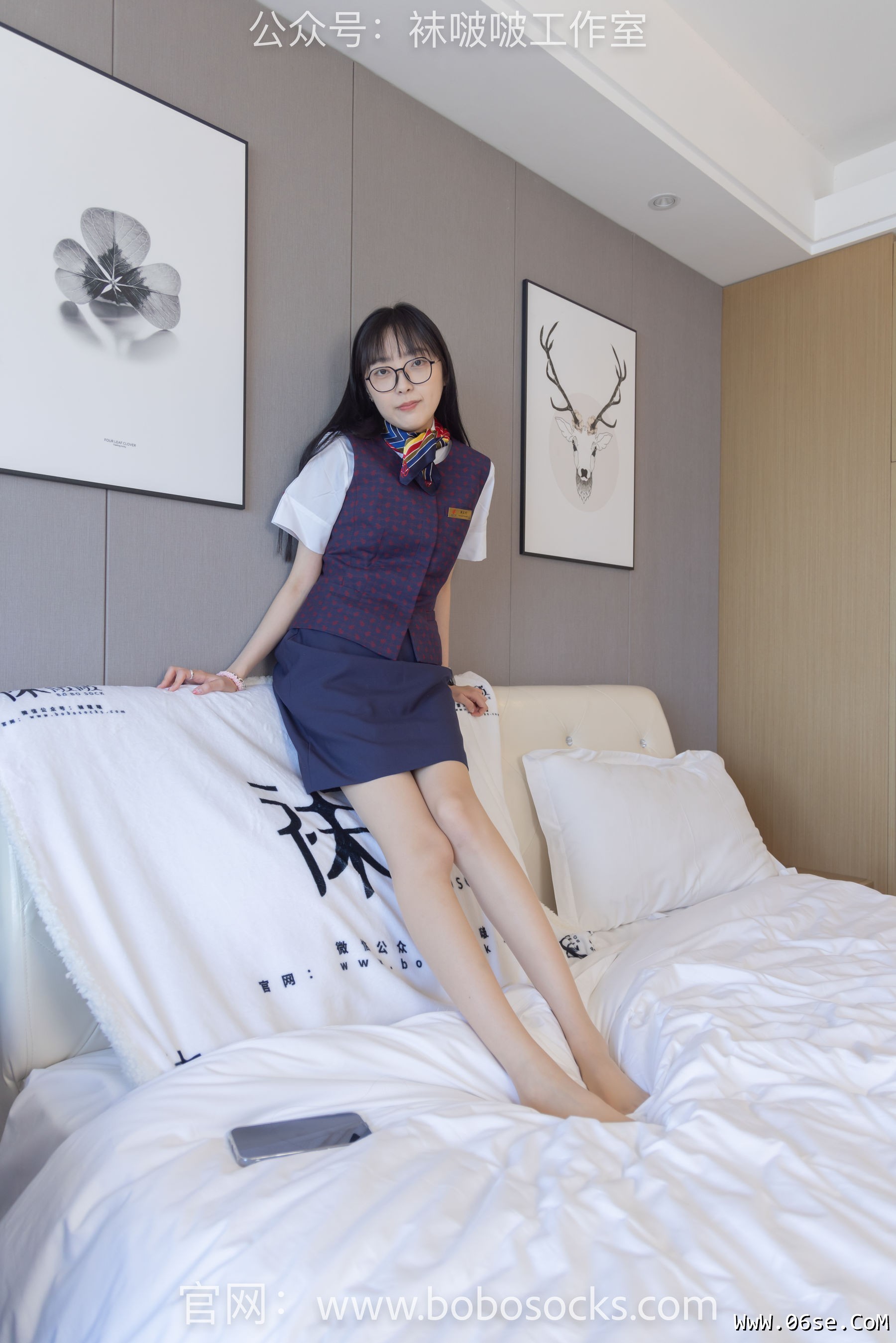 图片[103]-BoBoSocks袜啵啵 No.115 稚予-平底鞋、肉丝、空姐制服[136P]-六色网