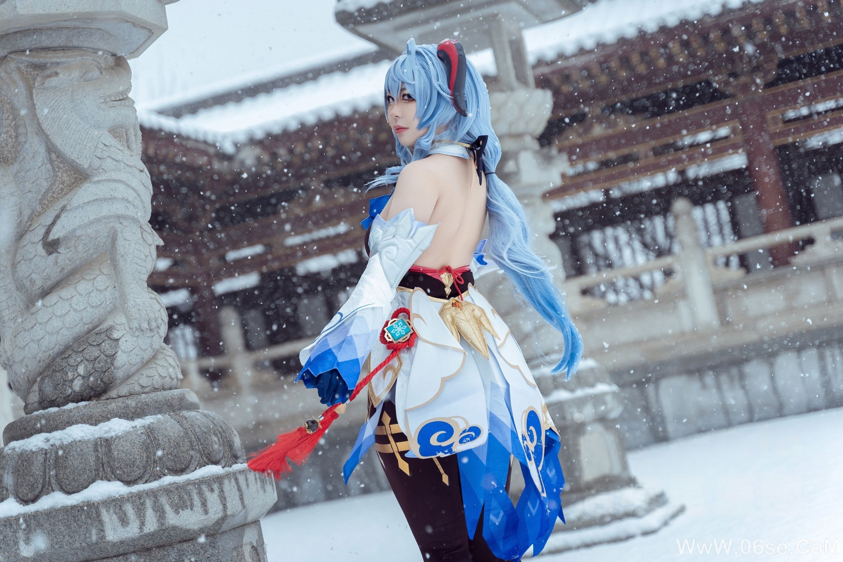 图片[19]-虎森森 – 原神 甘雨 雪景[42P]-六色网
