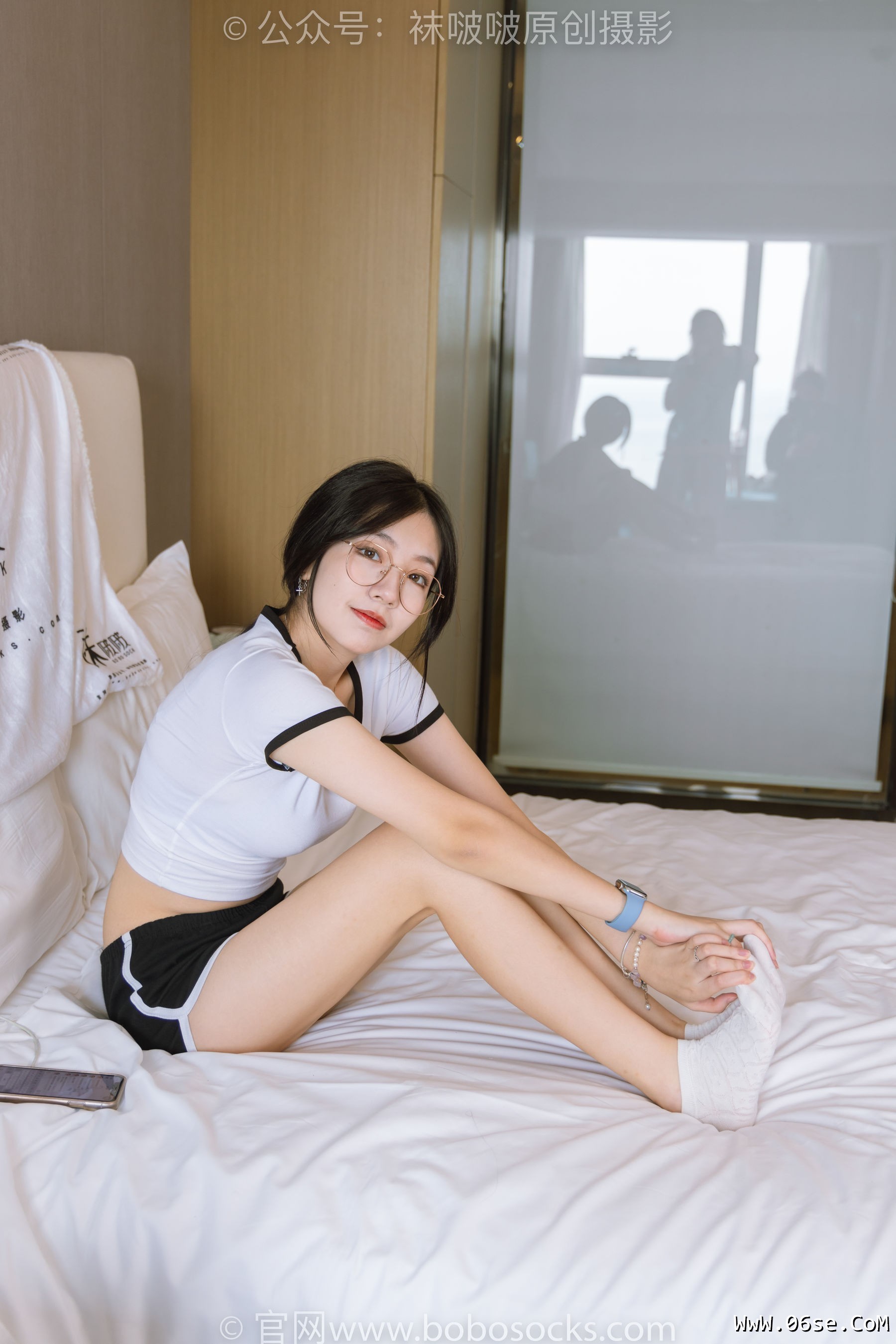 图片[49]-BoBoSocks袜啵啵 No.189 小甜豆-贝壳头板鞋、白棉袜、裸足[169P]-六色网
