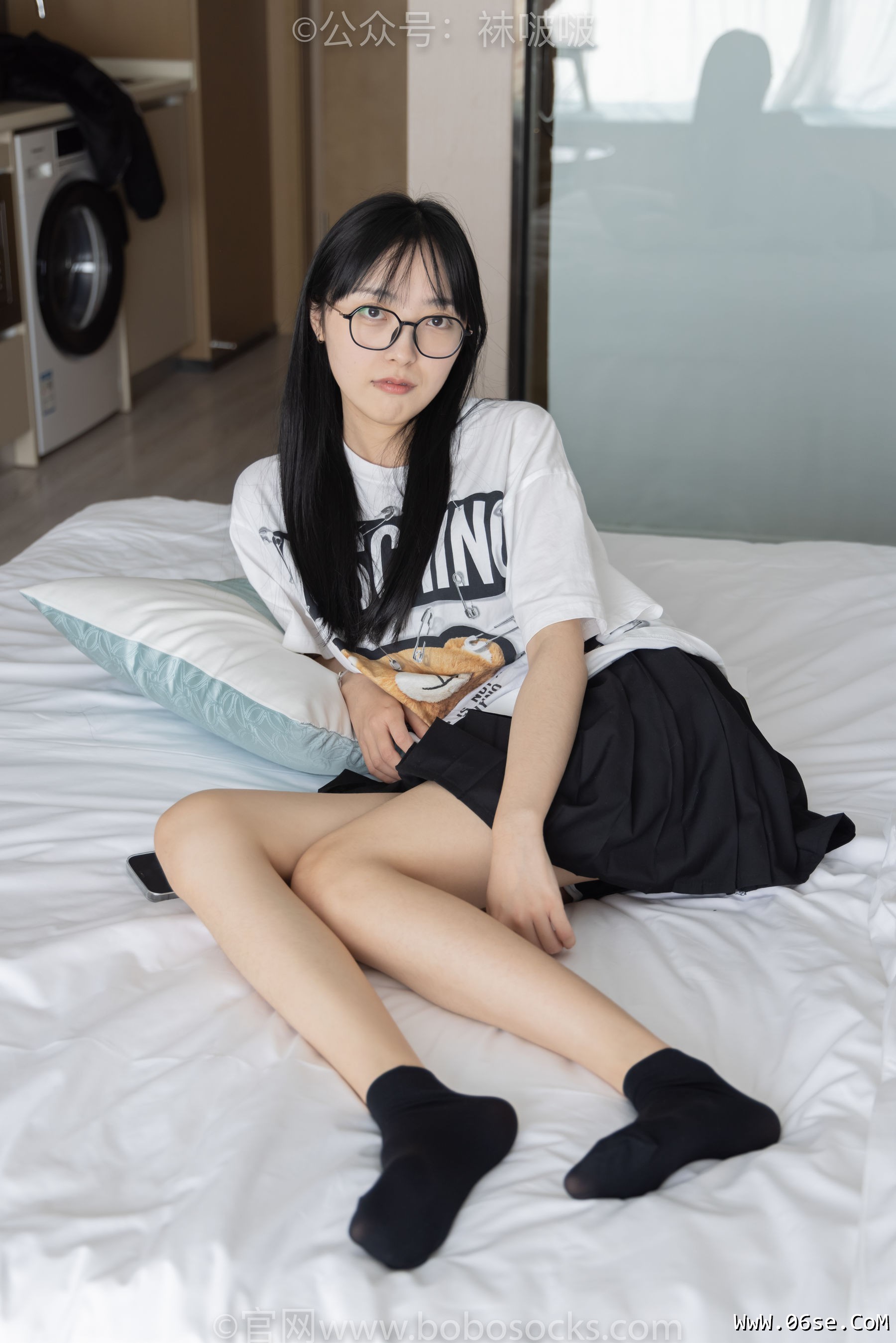 图片[65]-BoBoSocks袜啵啵 No.033 稚予-贝壳头、天鹅绒黑袜、天鹅绒白袜[154P]-六色网