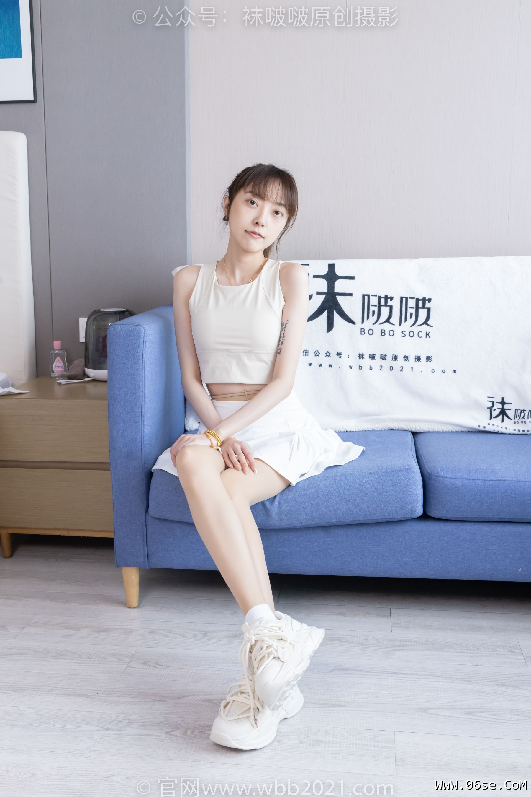 图片[62]-BoBoSocks袜啵啵 No.424 稚予 -运动鞋、白棉袜、肉丝、腰丝[140P]-六色网