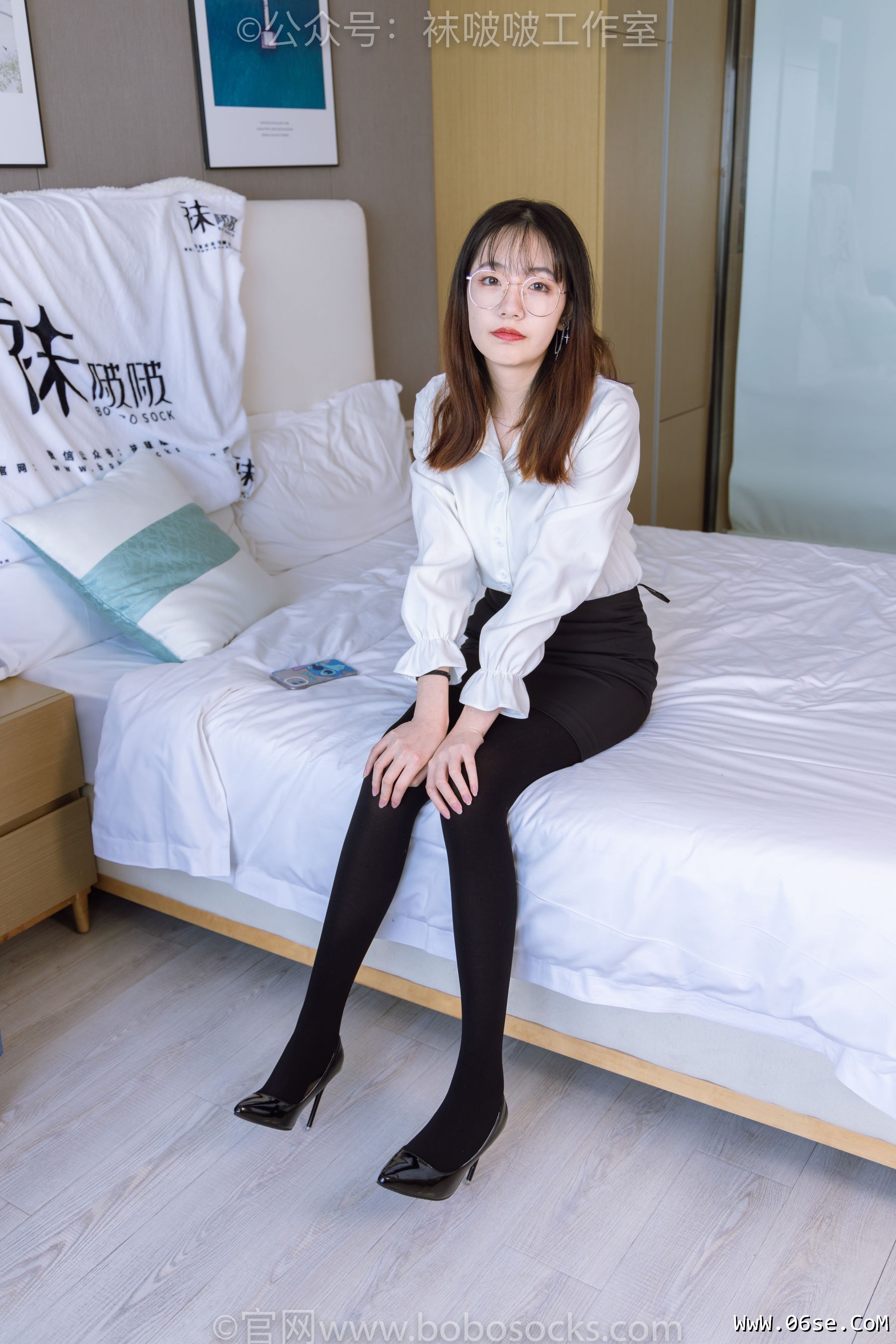 图片[8]-BoBoSocks袜啵啵 No.090 小甜豆-高跟鞋、厚黑丝[140P]-六色网
