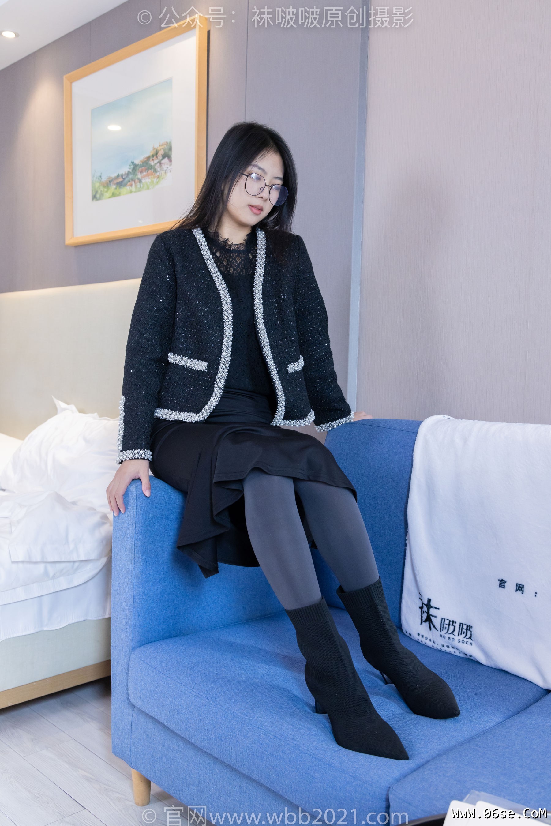 图片[105]-BoBoSocks袜啵啵 No.378 奶油 -短靴、运动鞋、厚黑丝、厚灰丝[190P]-六色网
