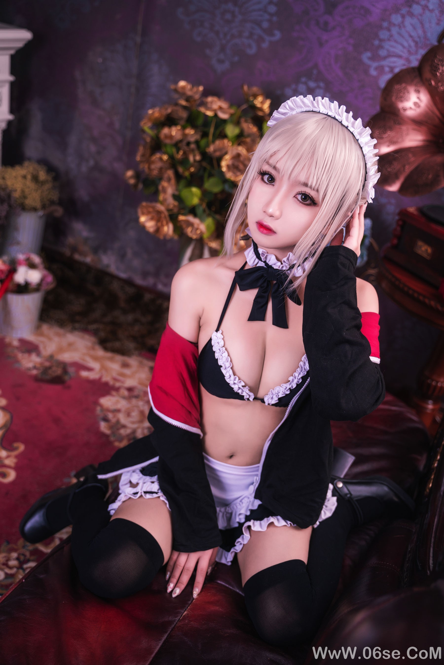 图片[6]-白嫩美少女 鬼畜瑶 – 黑呆女仆 (不知火舞)[26P]-六色网