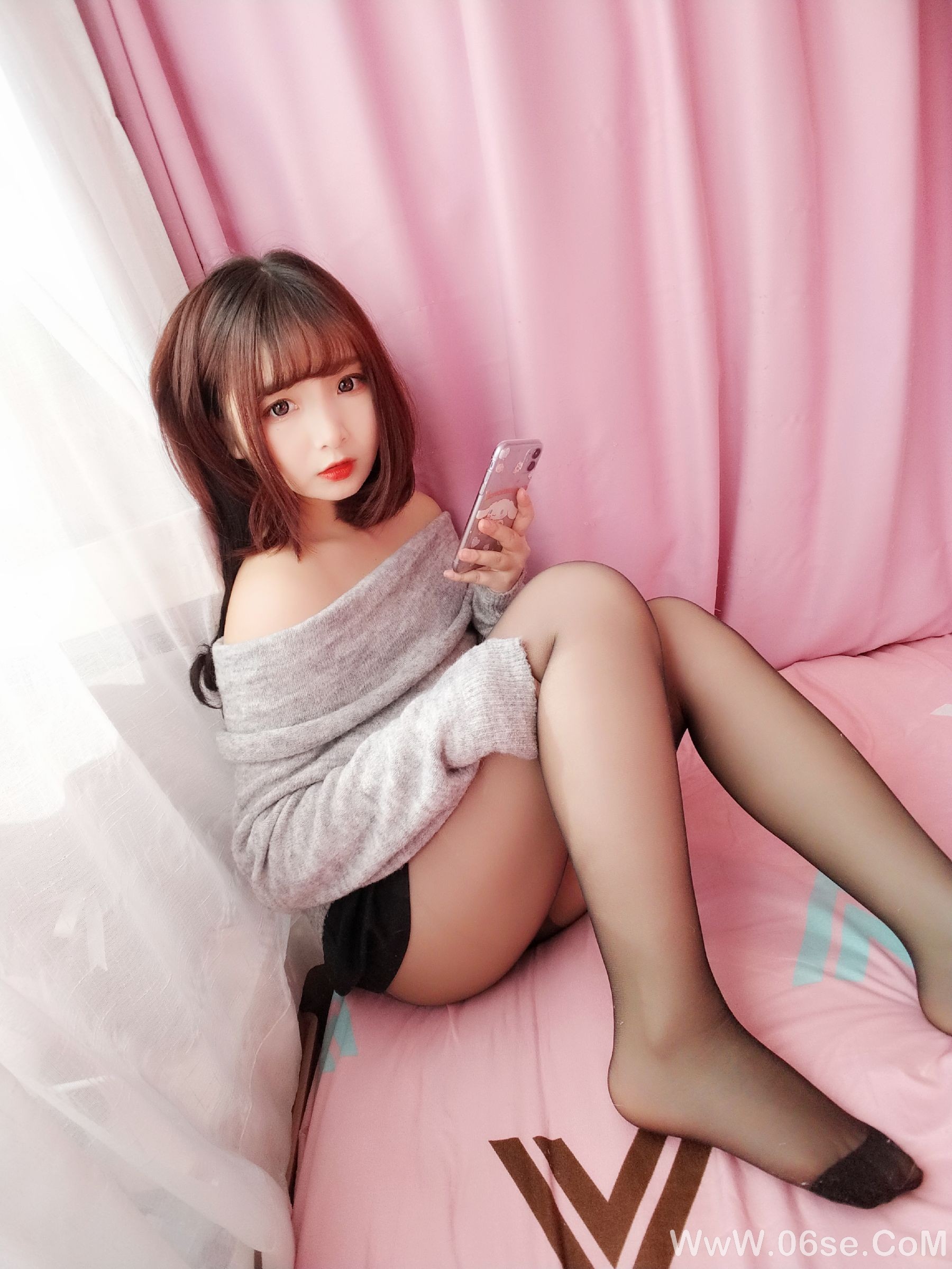 图片[28]-二次元美女古川kagura 浪漫诱惑黑丝长袜[40P]-六色网