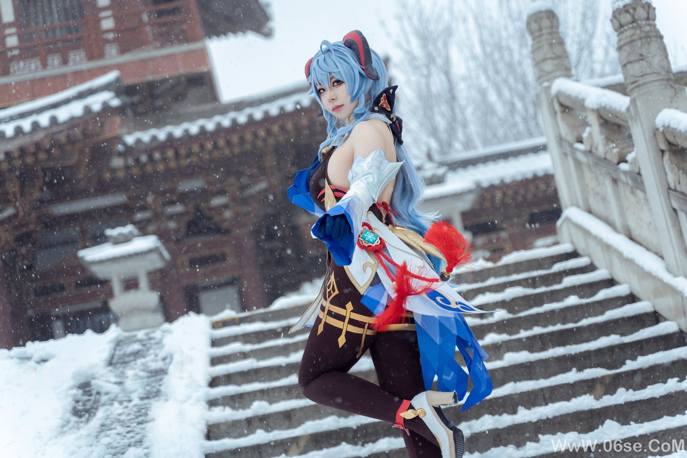 图片[39]-虎森森 – 原神 甘雨 雪景[42P]-六色网