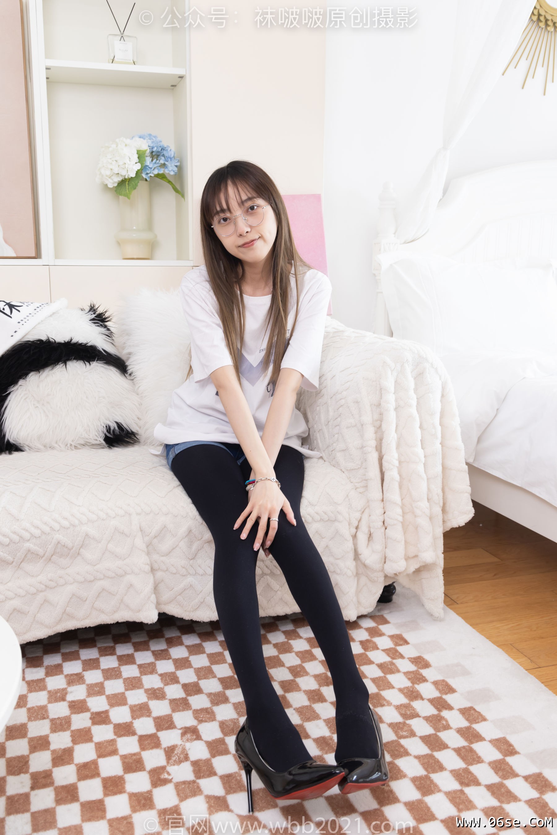 图片[60]-BoBoSocks袜啵啵 No.330 稚予 -高跟鞋、厚黑丝[150P]-六色网