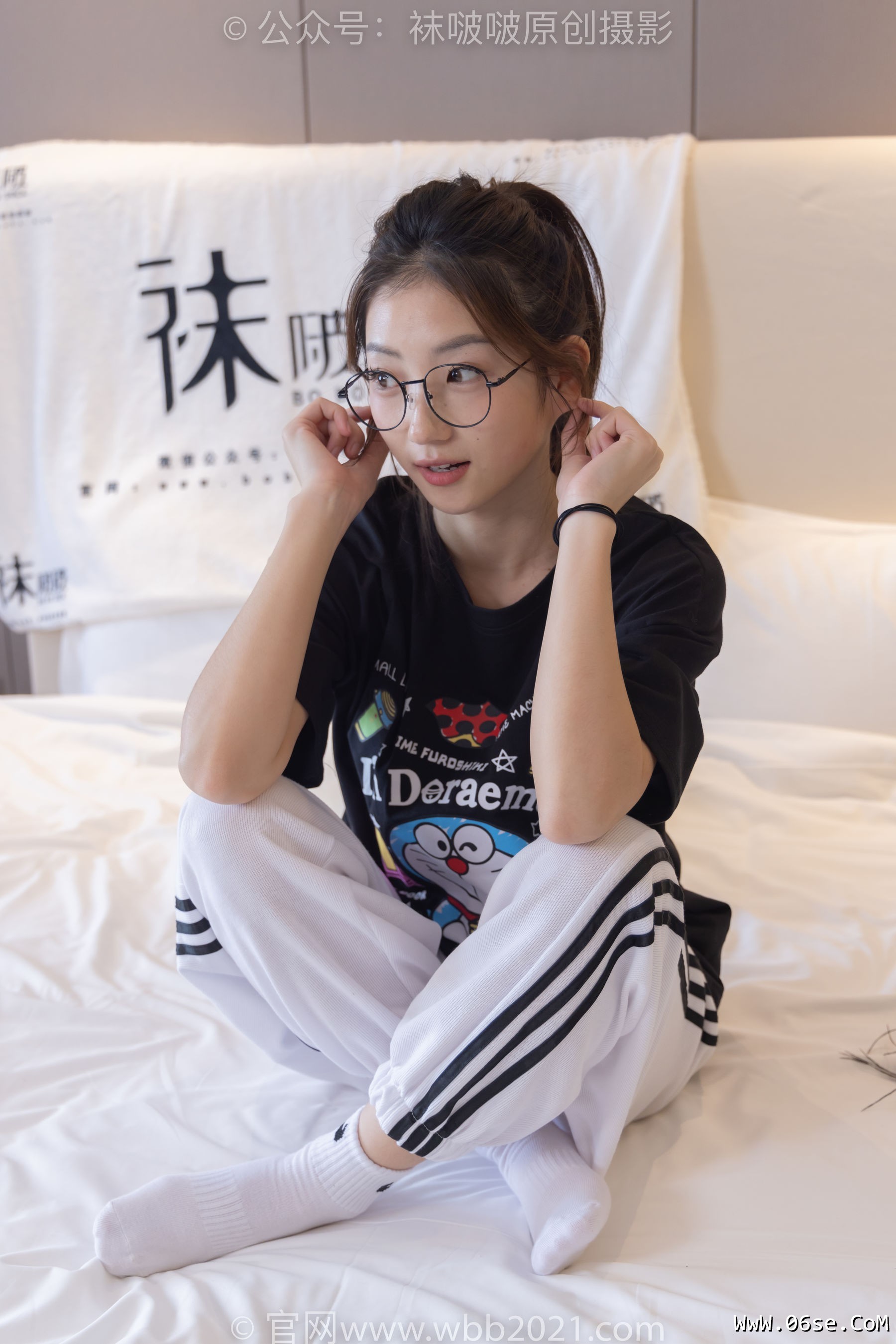 图片[25]-BoBoSocks袜啵啵 No.382 小沫 -板鞋、白棉袜[143P]-六色网
