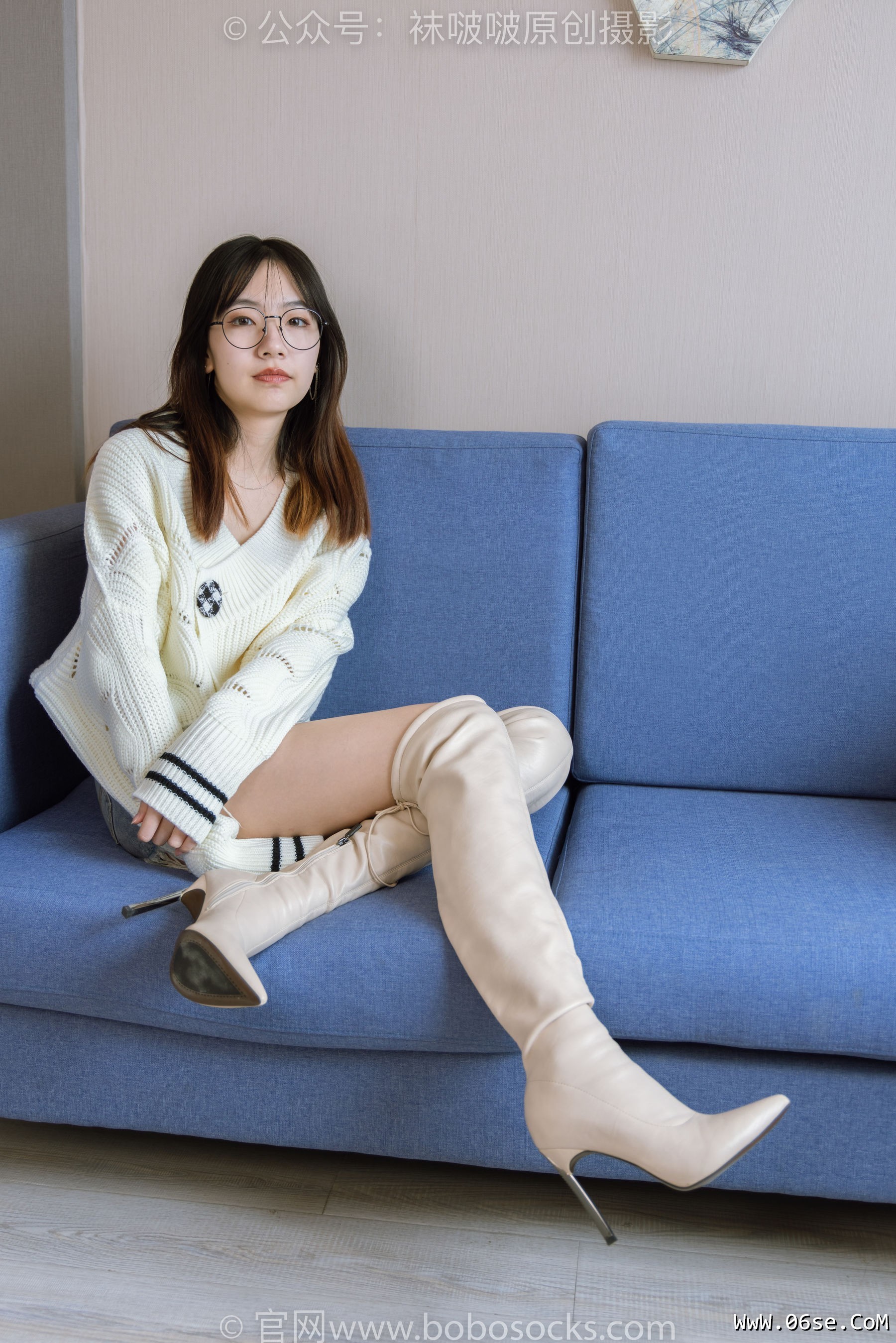 图片[135]-BoBoSocks袜啵啵 No.222 小甜豆-长靴、白棉袜、裸足[180P]-六色网