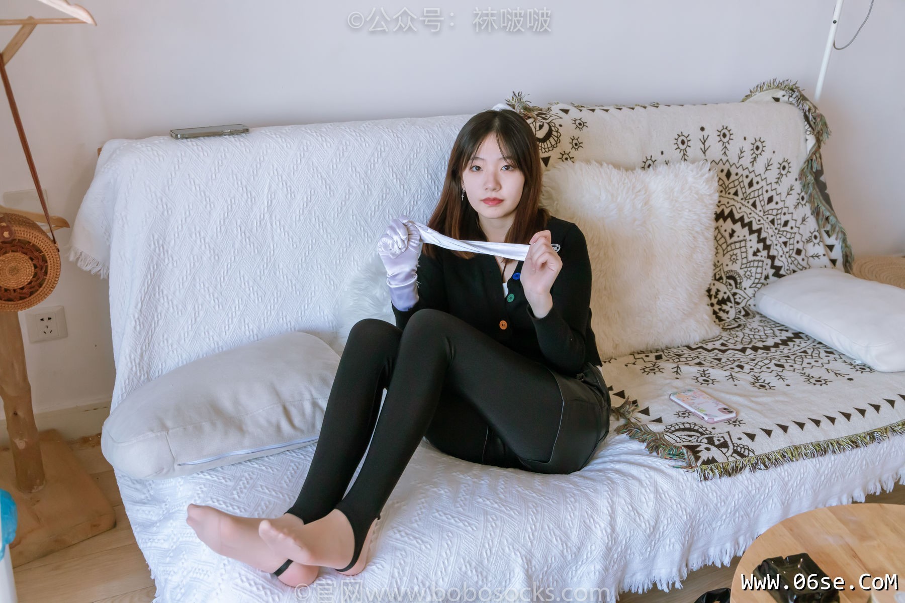 图片[134]-BoBoSocks袜啵啵 No.041 小甜豆-高跟长靴、黑色踩脚裤、肉丝[140P]-六色网