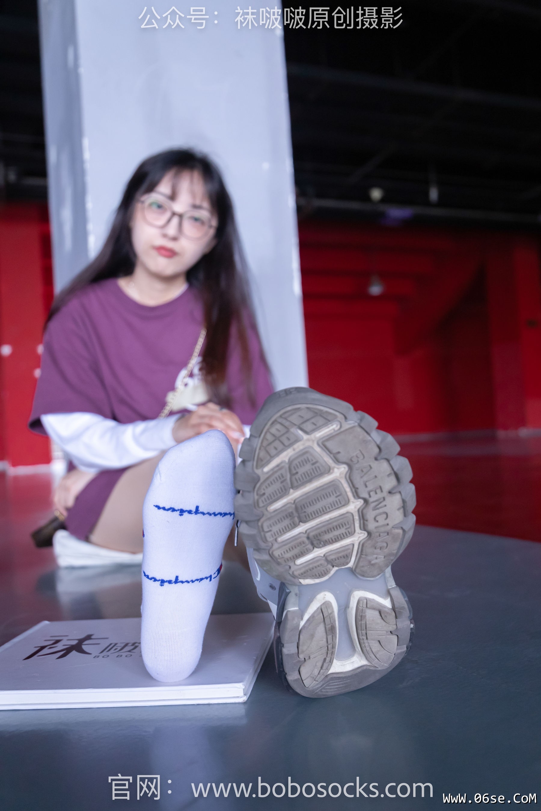 图片[52]-BoBoSocks袜啵啵 积分限定作品010 稚予-巴黎世家运动鞋、白棉袜、肉丝[144P]-六色网