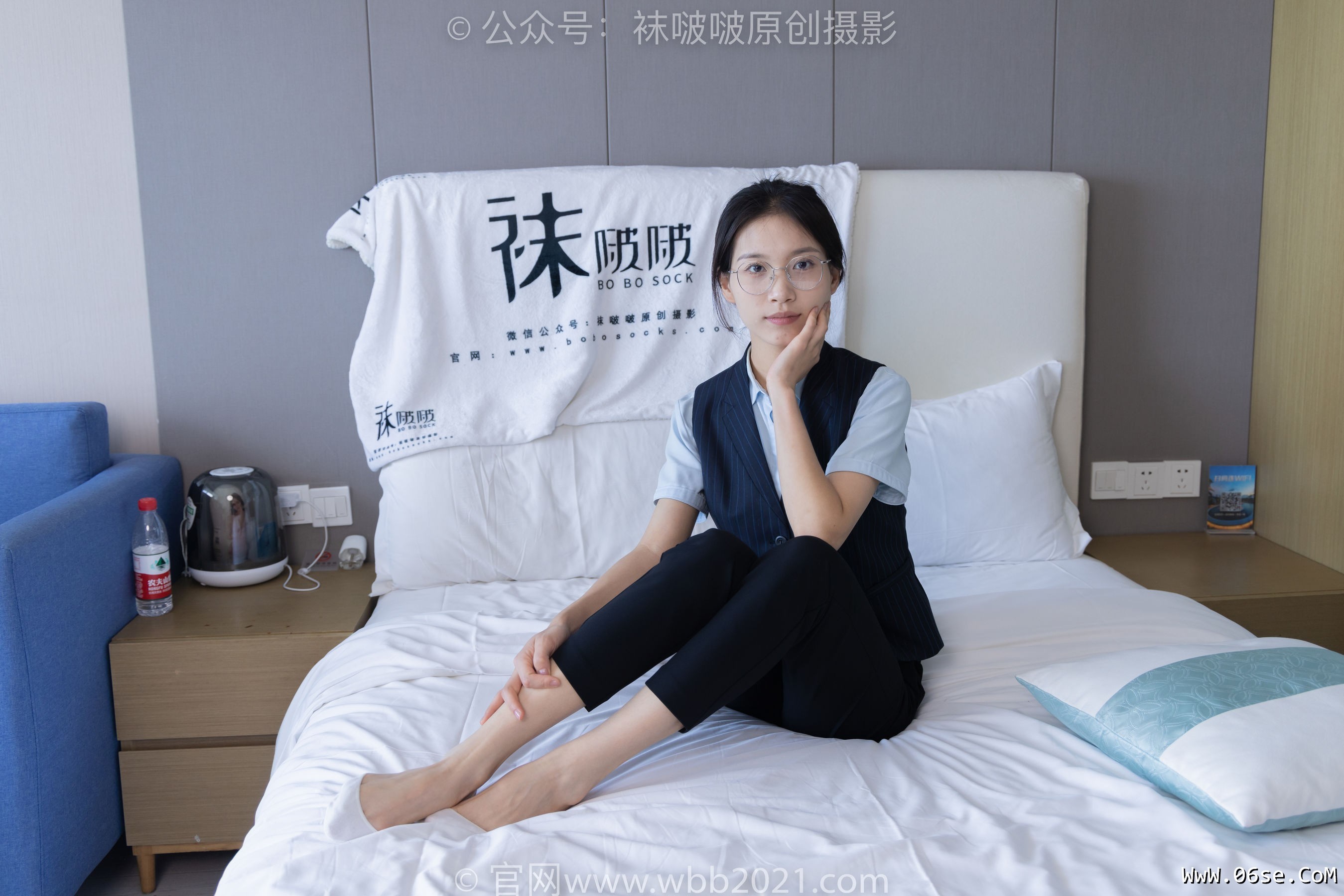 图片[42]-BoBoSocks袜啵啵 No.413 芝士 -高跟鞋、白色吊带船袜、银行制服[145P]-六色网