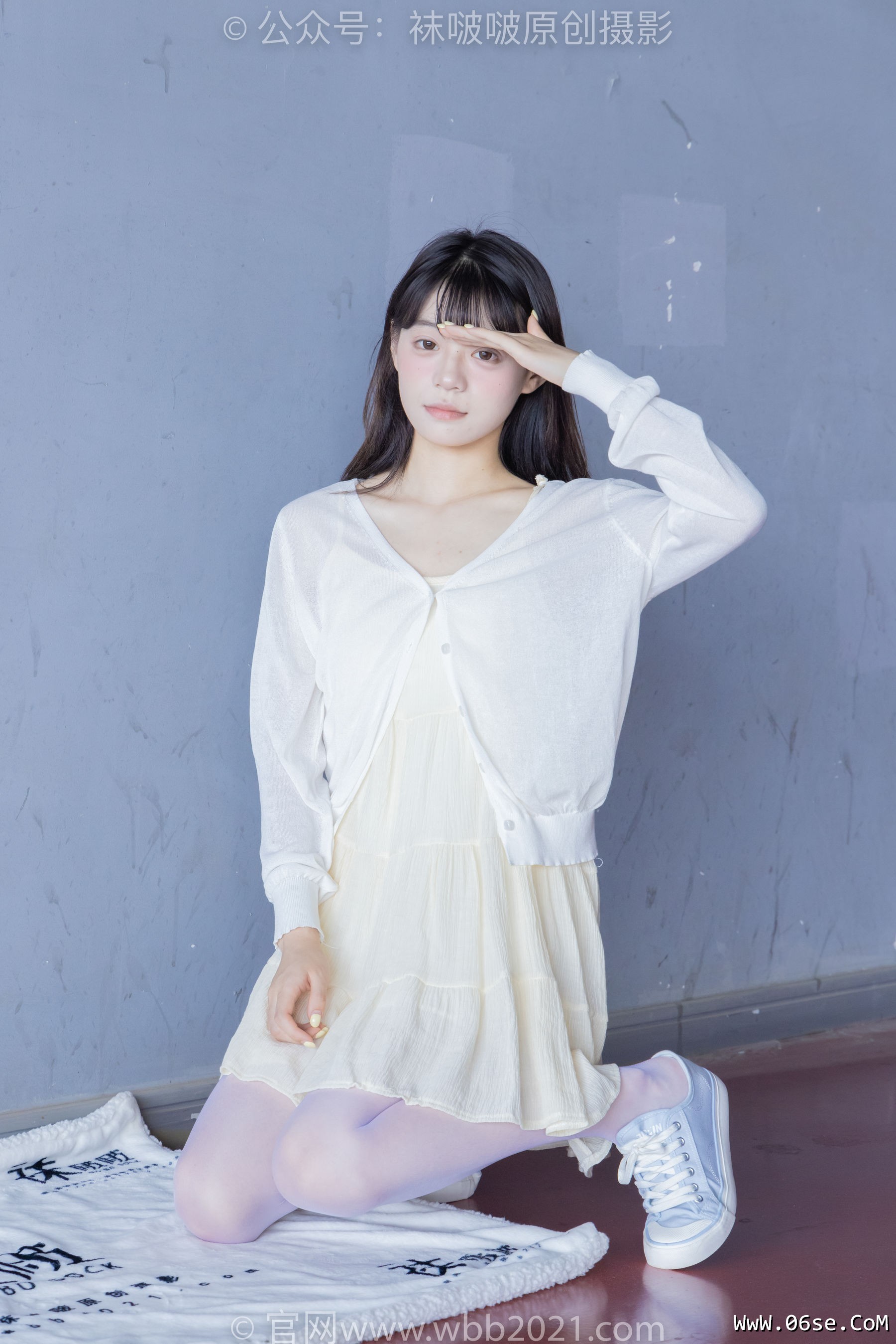 图片[59]-BoBoSocks袜啵啵 No.395 糯米 -板鞋、白丝[145P]-六色网